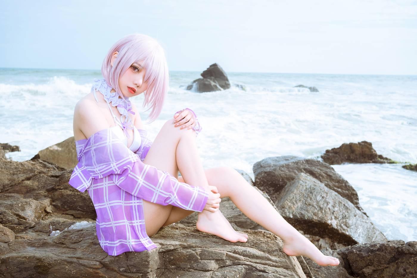 果咩酱w – NO.18 海边玛修 [35P]插图5