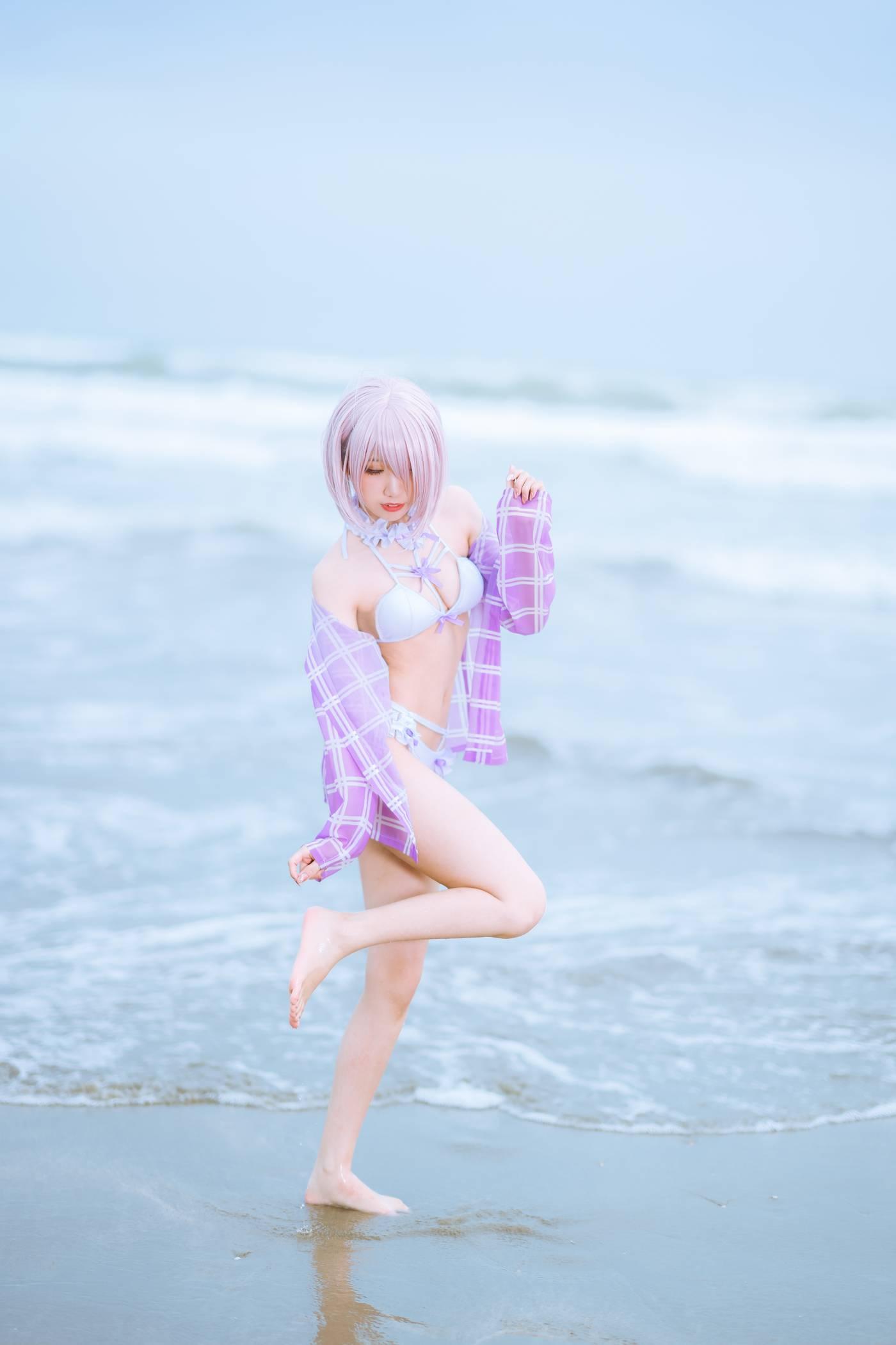 果咩酱w – NO.18 海边玛修 [35P]插图1