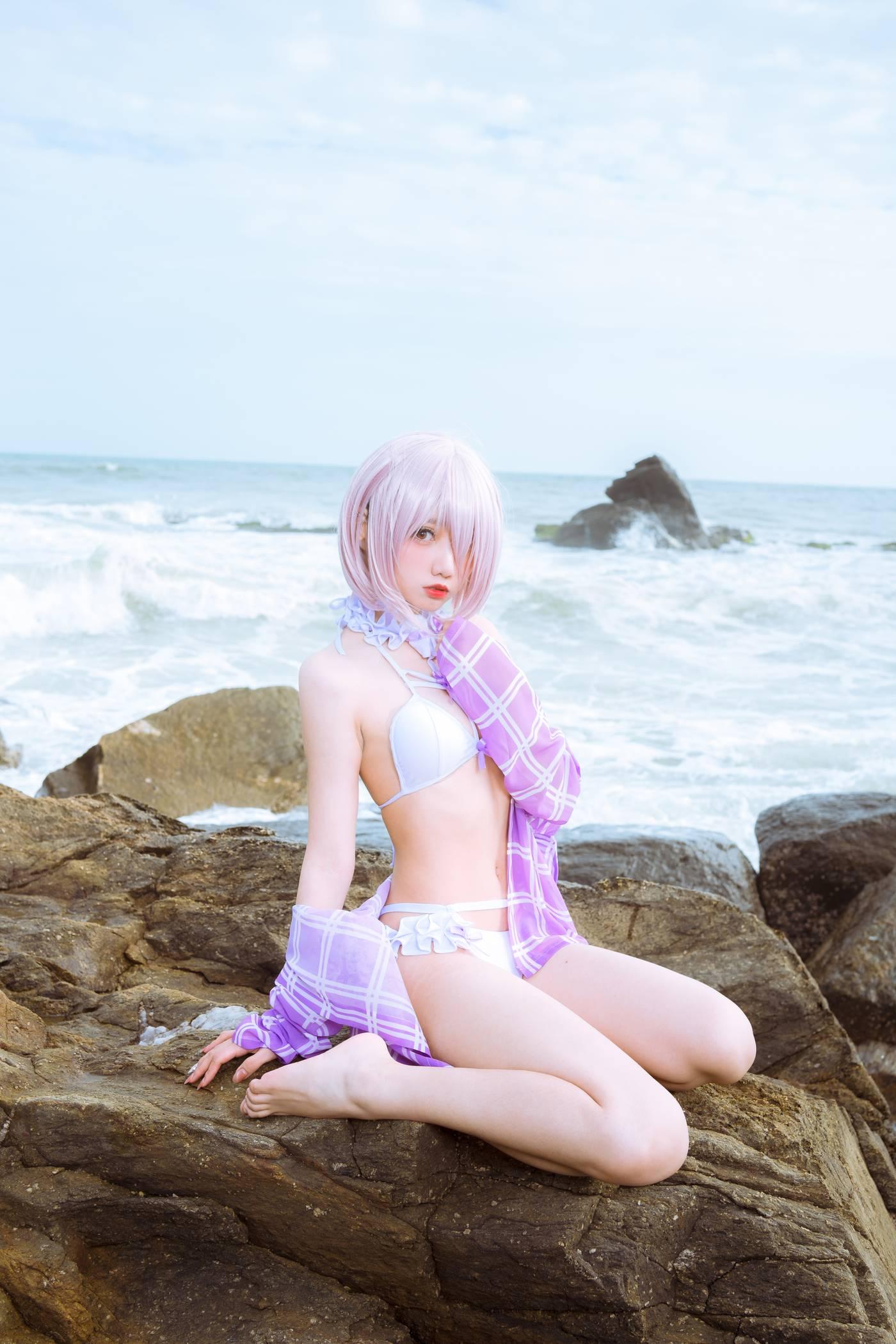 果咩酱w – NO.18 海边玛修 [35P]插图