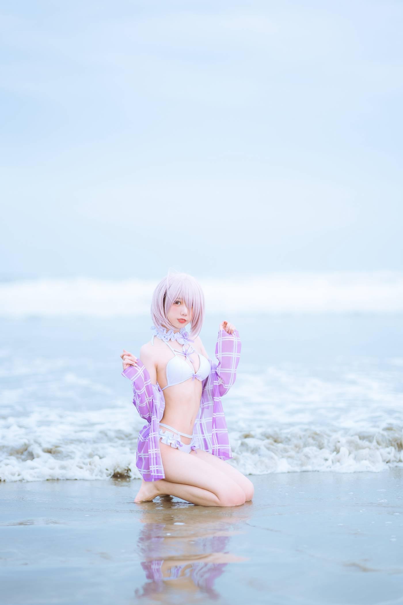 果咩酱w – NO.18 海边玛修 [35P]插图1