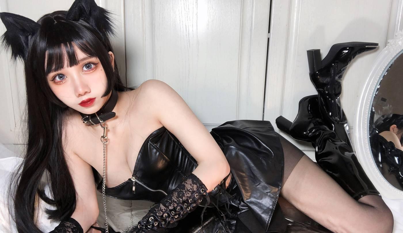 果咩酱w – NO.20 黑猫 [20P]插图8