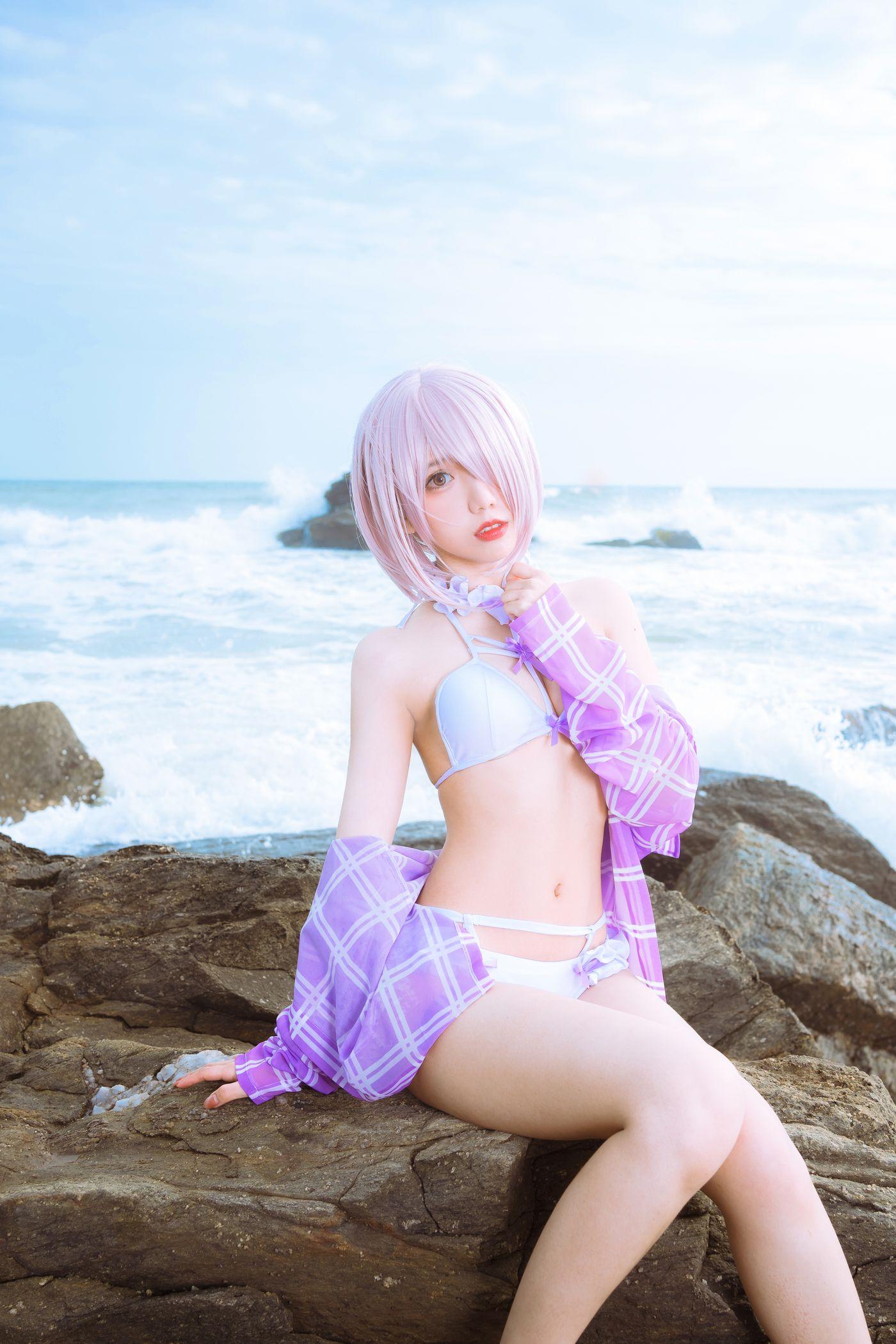 果咩酱w NO.018 海边玛修 [35P]插图2