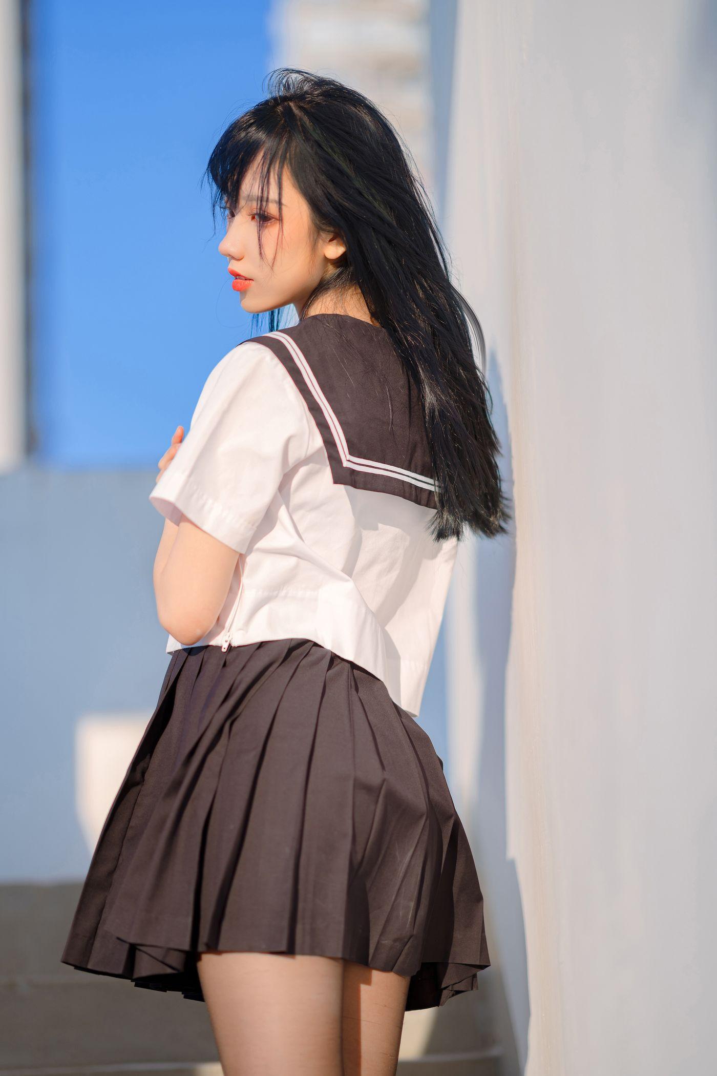 果咩酱w NO.020 JK制服[34P]插图2