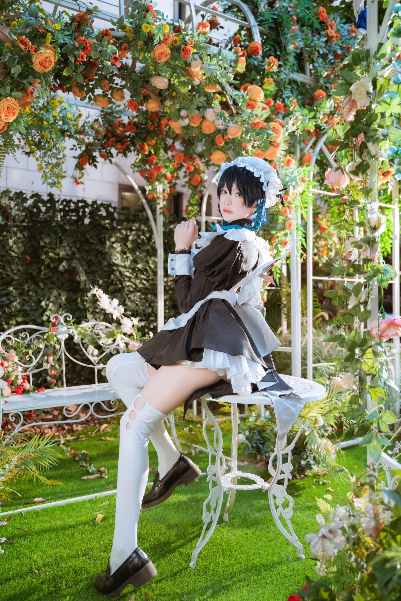 桜桃喵 – NO.140 温迪女仆花絮 [26P]插图1