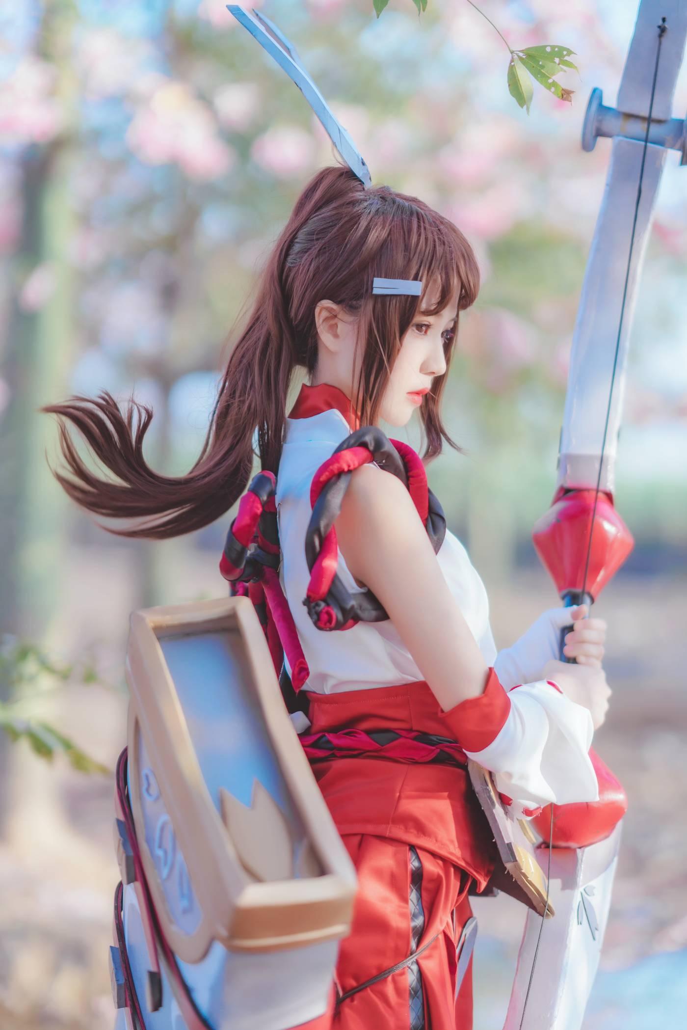 桜桃喵 – NO.133 花见巫女 [32P]插图6