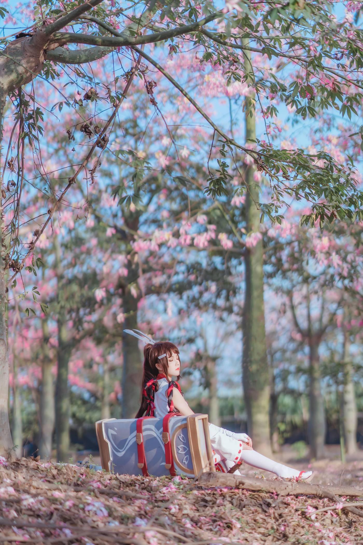 桜桃喵 – NO.133 花见巫女 [32P]插图7