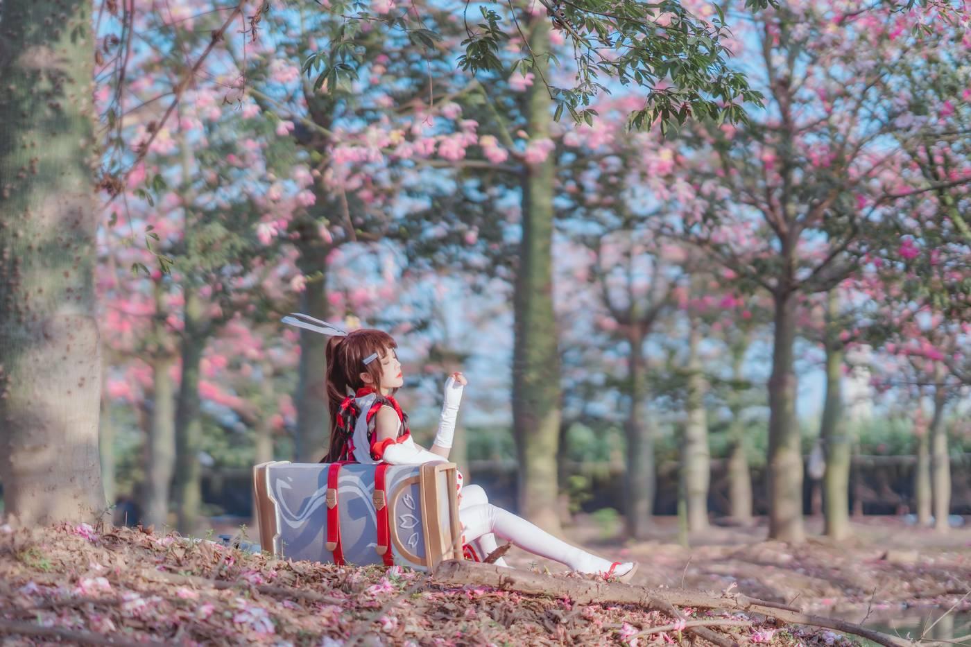 桜桃喵 – NO.133 花见巫女 [32P]插图8