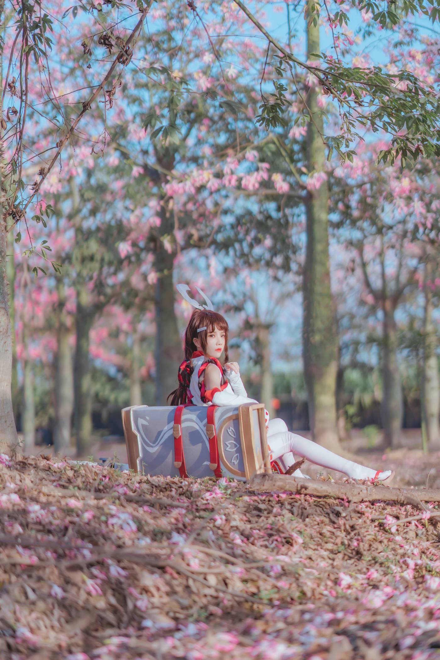 桜桃喵 – NO.133 花见巫女 [32P]插图9