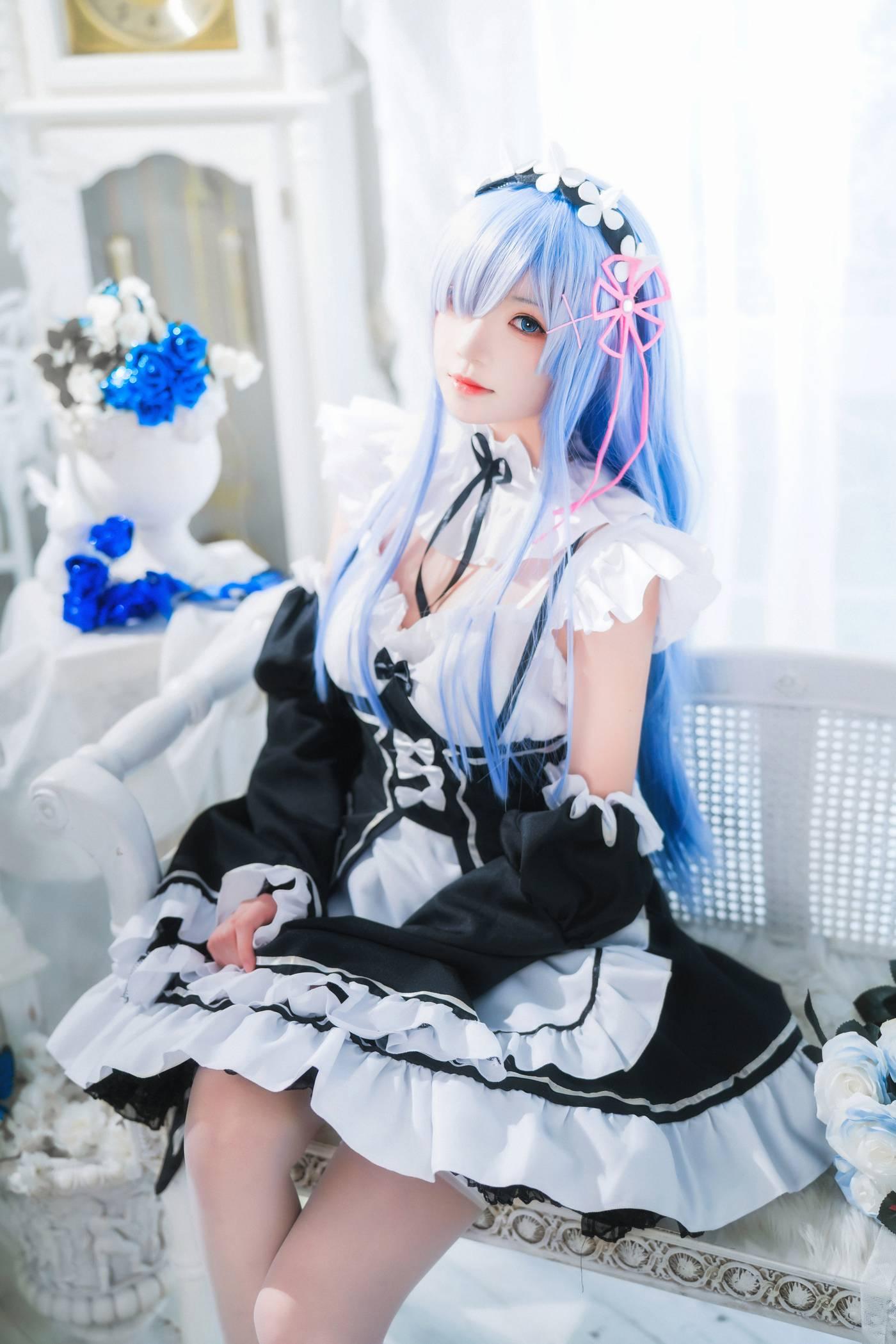 桜桃喵 – NO.130 长发蕾姆01 [45P]插图7