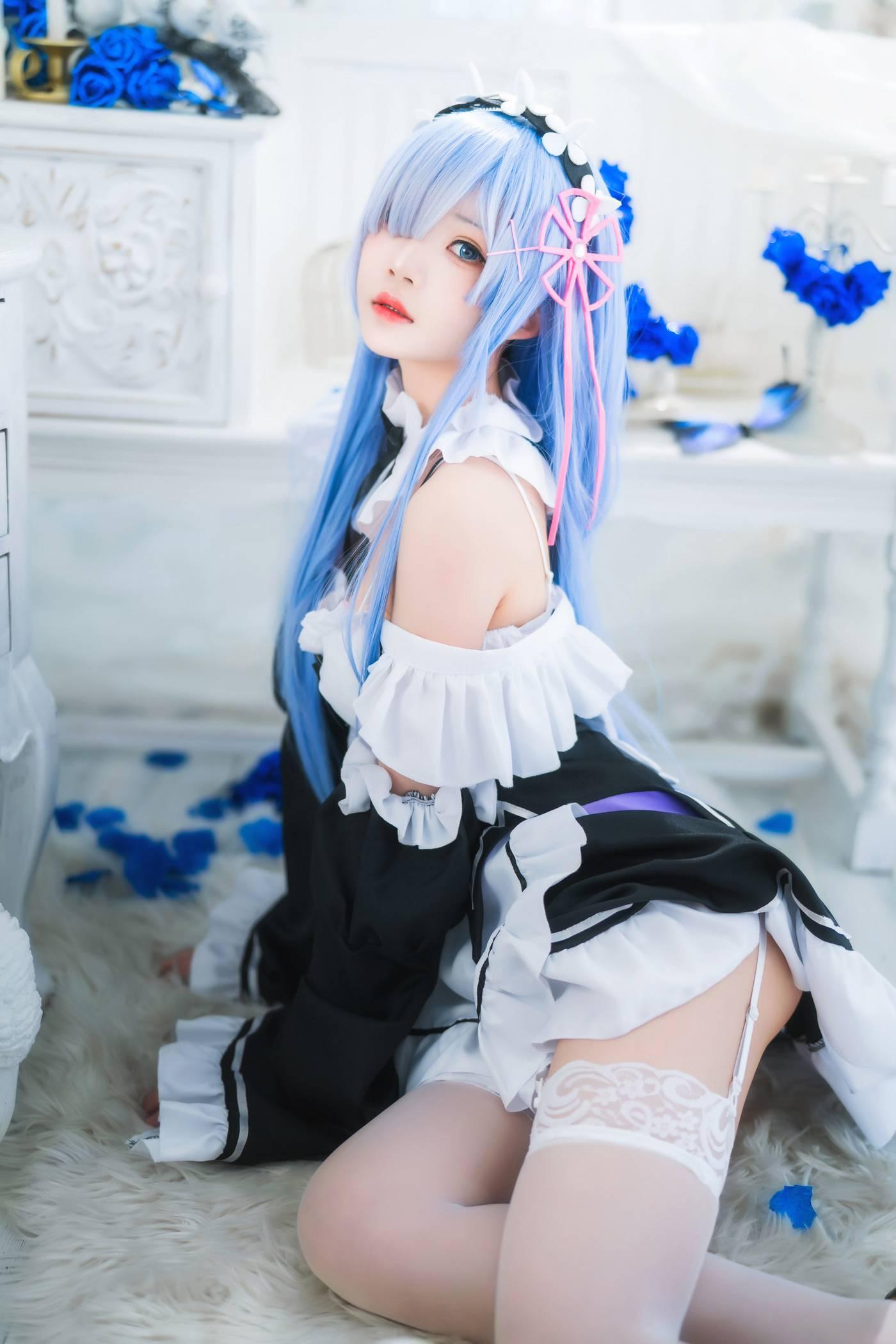 桜桃喵 – NO.130 长发蕾姆01 [45P]插图8