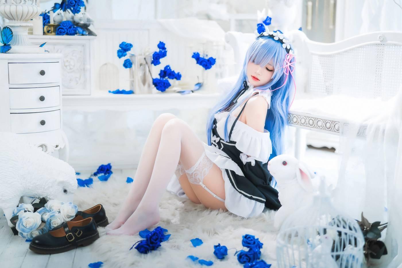 桜桃喵 – NO.130 长发蕾姆01 [45P]插图9