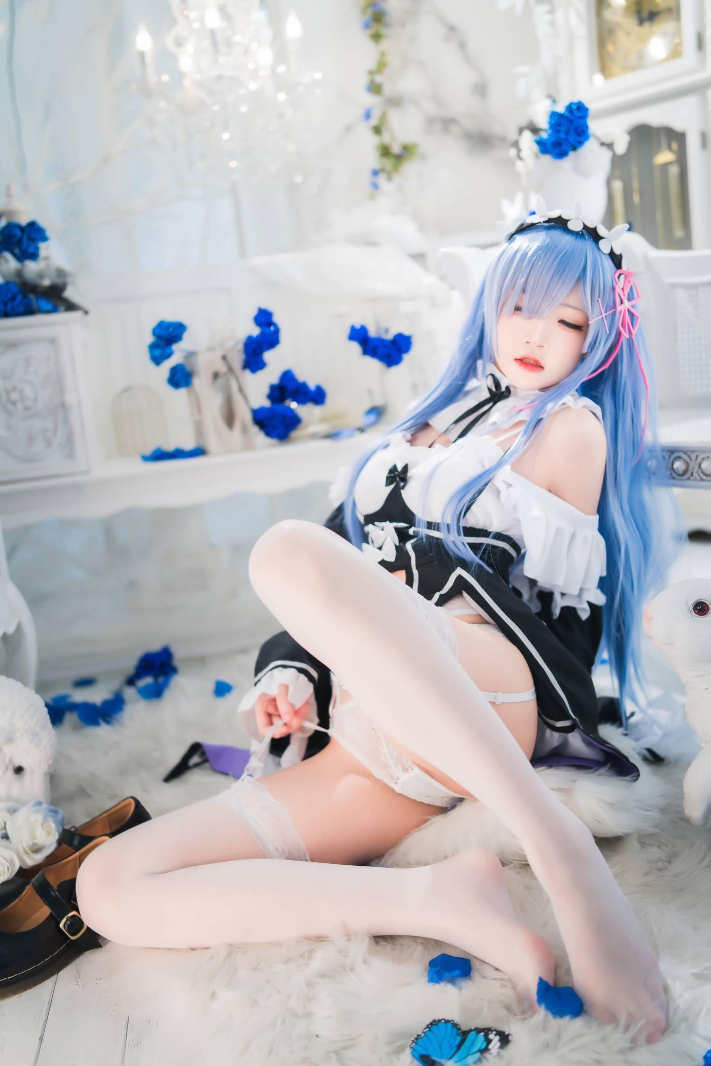桜桃喵 – NO.130 长发蕾姆01 [45P]插图3