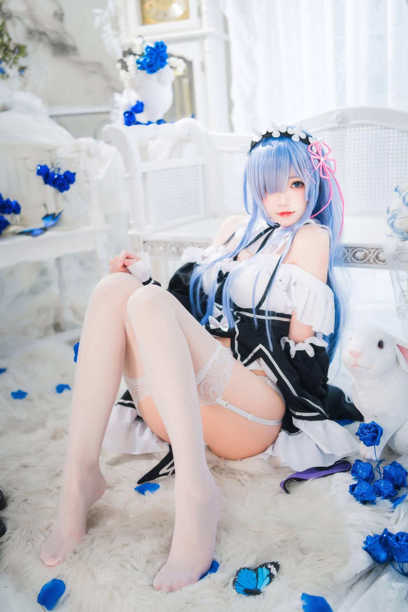 桜桃喵 – NO.130 长发蕾姆01 [45P]插图4