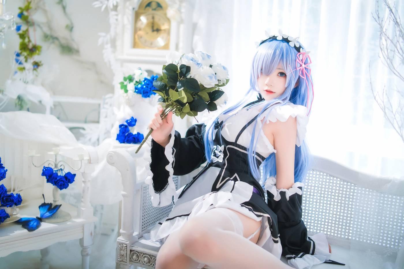 桜桃喵 – NO.130 长发蕾姆01 [45P]插图6
