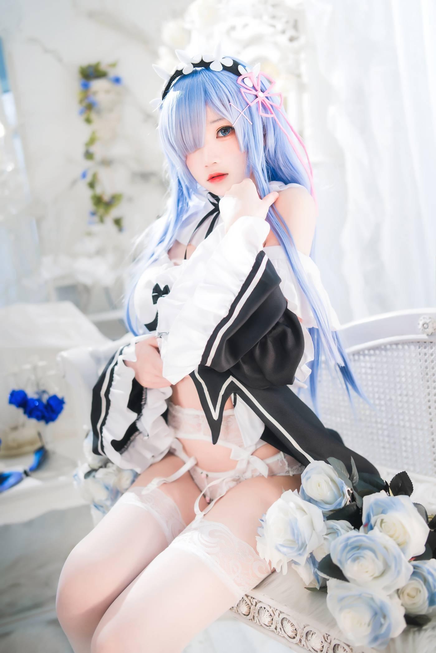 桜桃喵 – NO.130 长发蕾姆01 [45P]插图3
