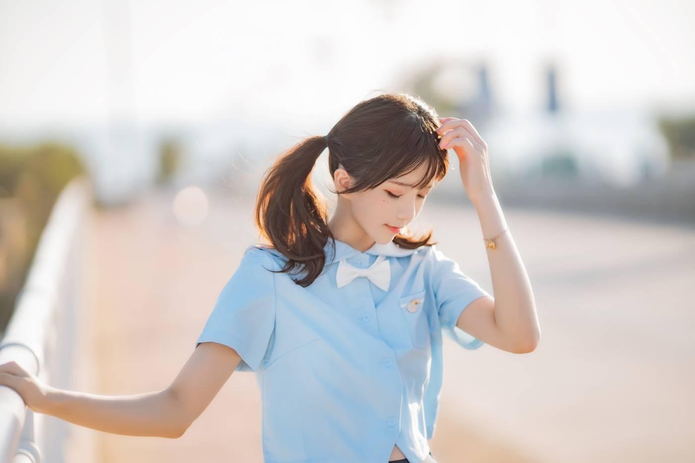 桜桃喵 – NO.123 蔚蓝 [33P]插图8
