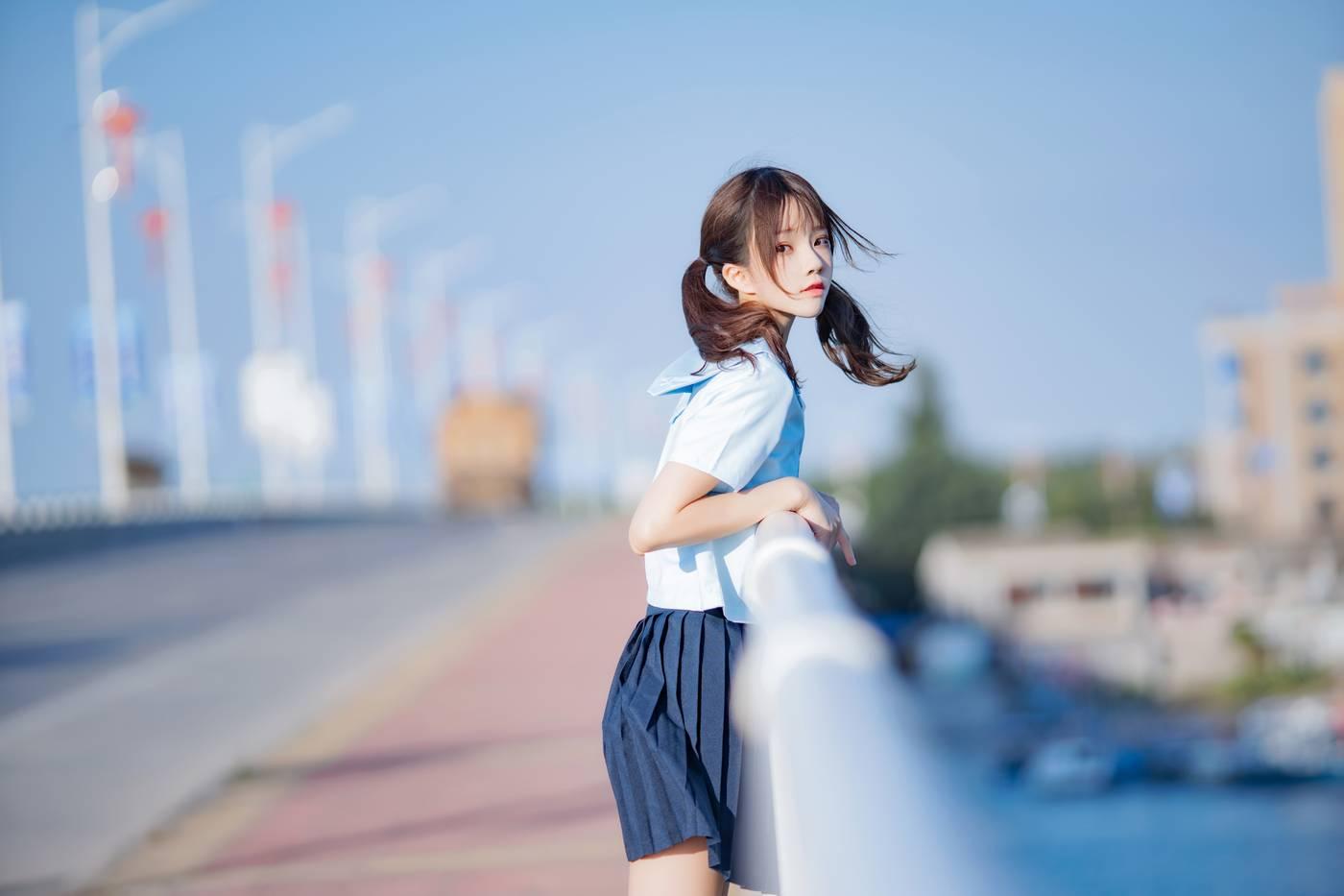 桜桃喵 – NO.123 蔚蓝 [33P]插图6