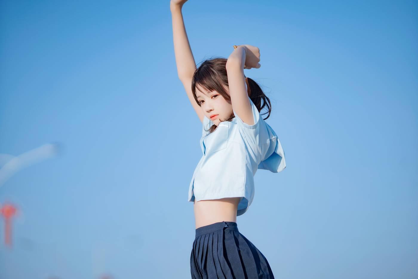 桜桃喵 – NO.123 蔚蓝 [33P]插图7