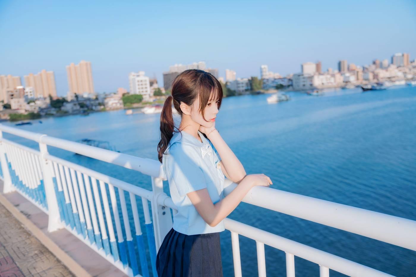桜桃喵 – NO.123 蔚蓝 [33P]插图2