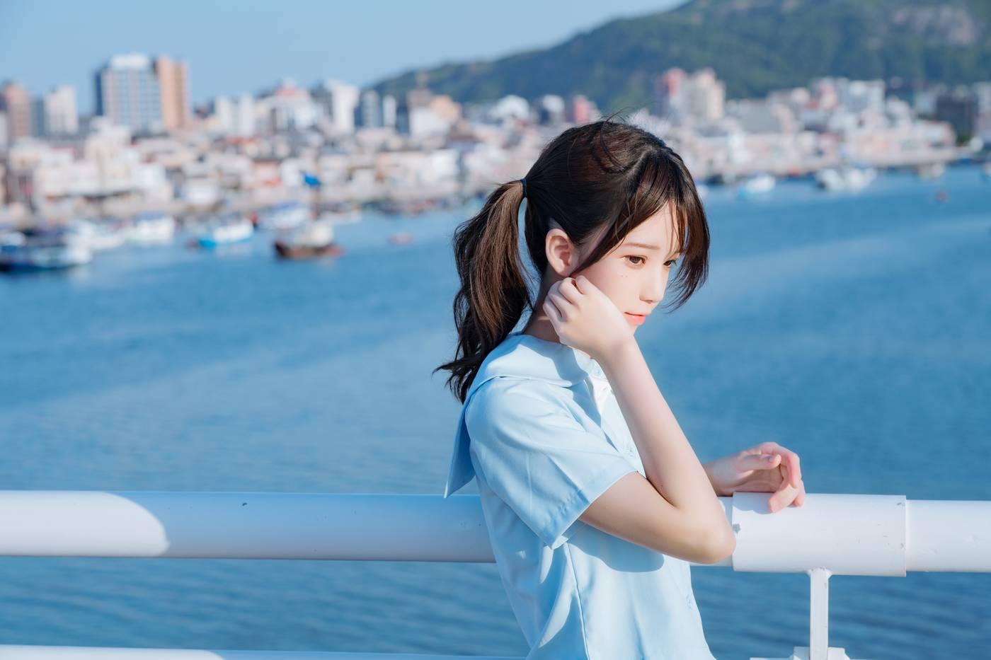 桜桃喵 – NO.123 蔚蓝 [33P]插图8