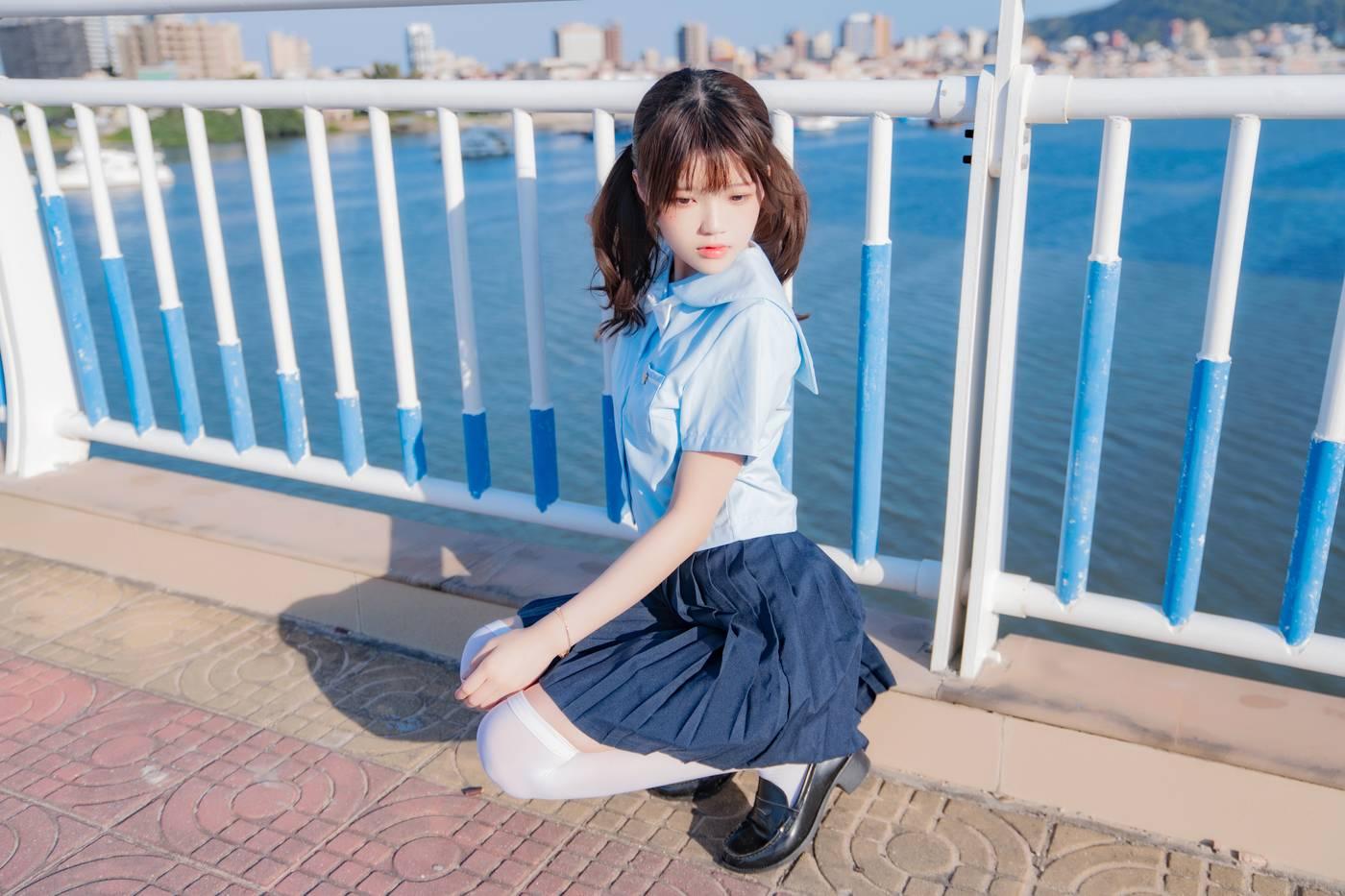 桜桃喵 – NO.123 蔚蓝 [33P]插图9