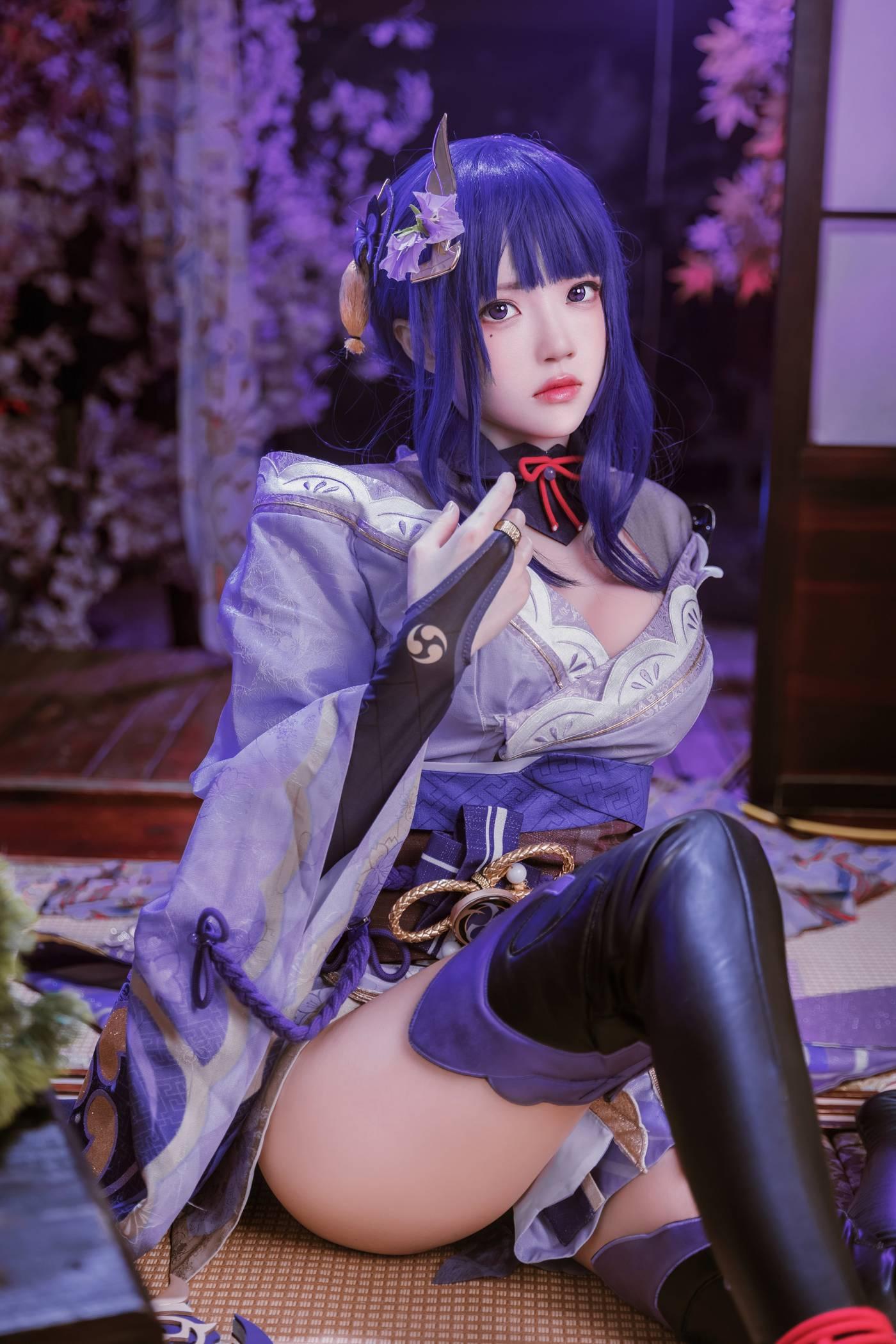 桜桃喵 – NO.138 雷电将军花絮 [46P]插图1