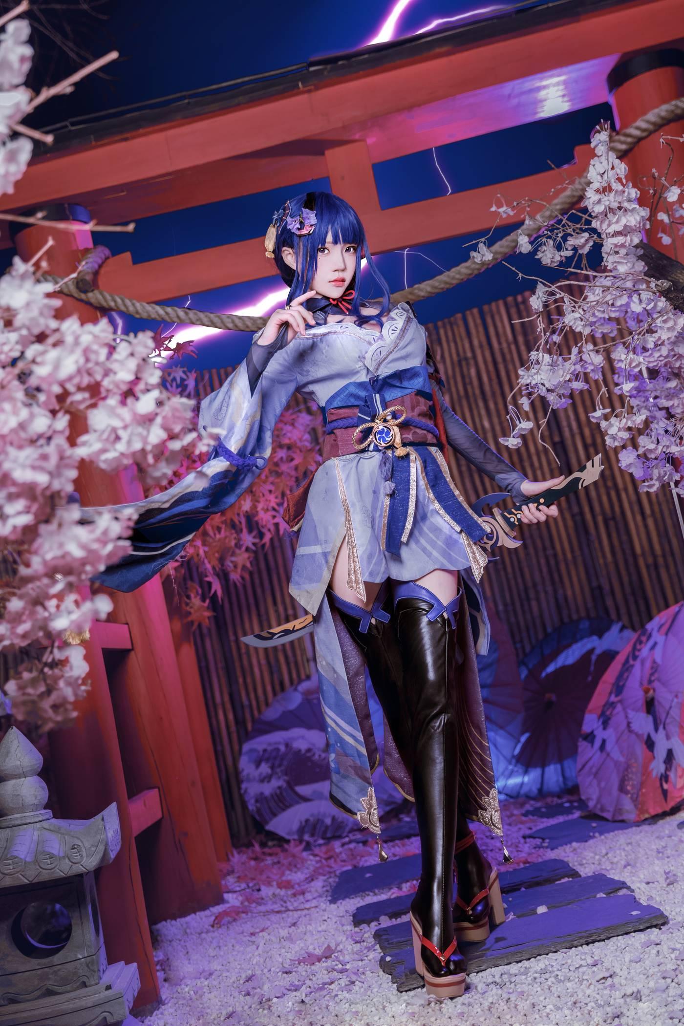 桜桃喵 – NO.138 雷电将军花絮 [46P]插图5