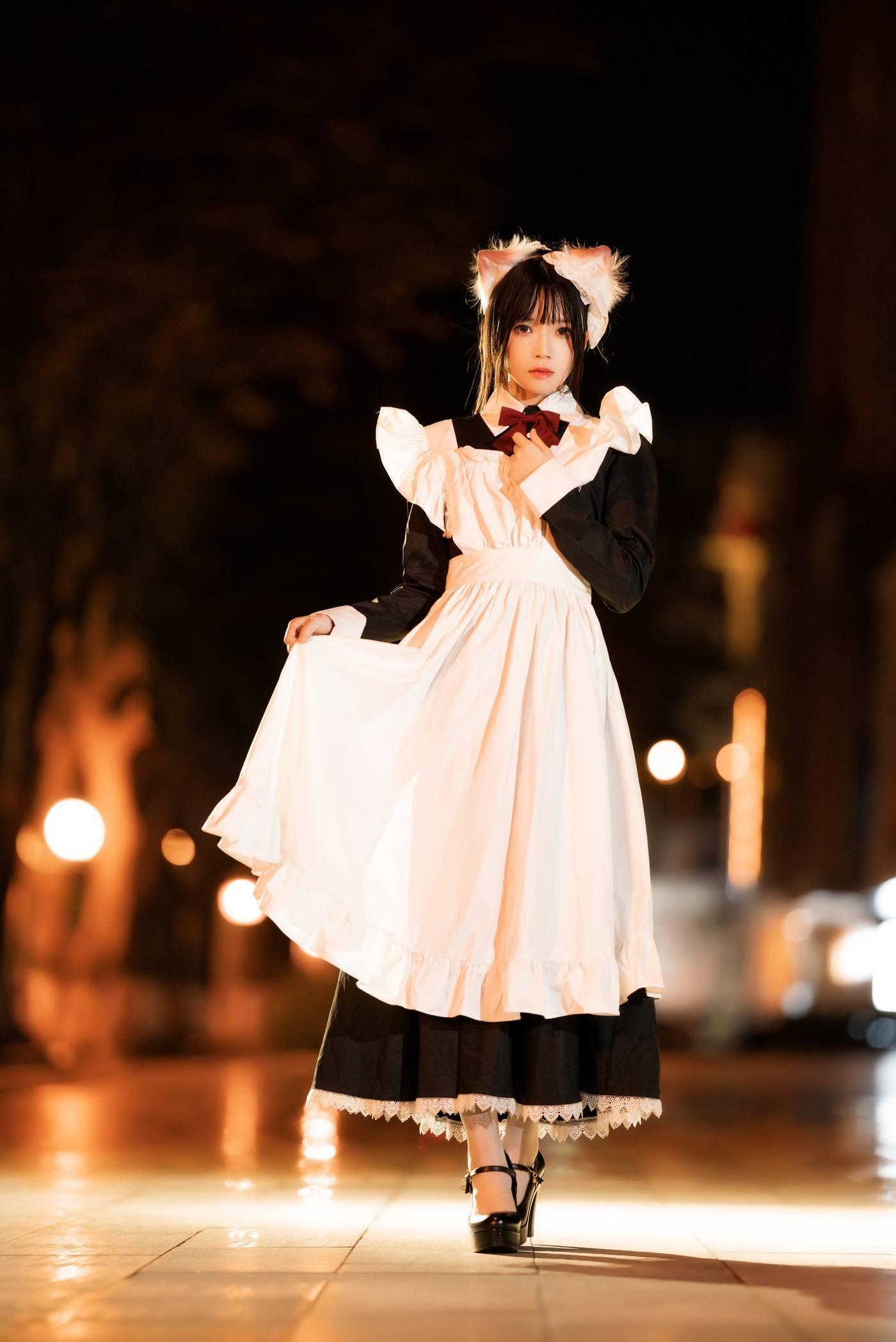 桜桃喵 – NO.111 长裙妹抖（夜）[19P]插图1
