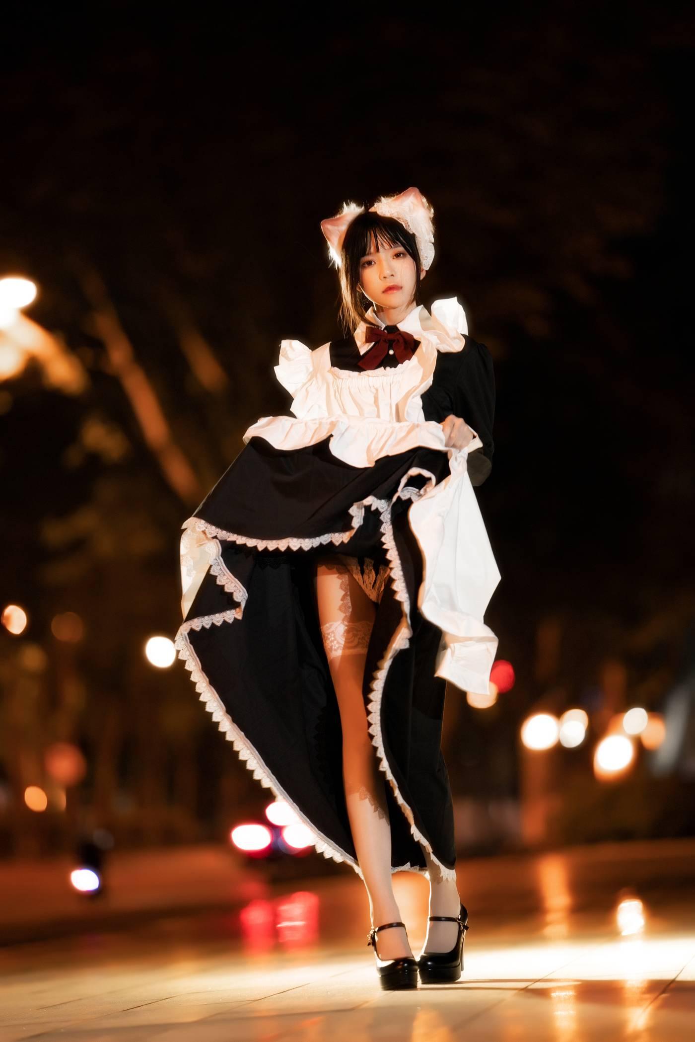 桜桃喵 – NO.111 长裙妹抖（夜）[19P]插图2
