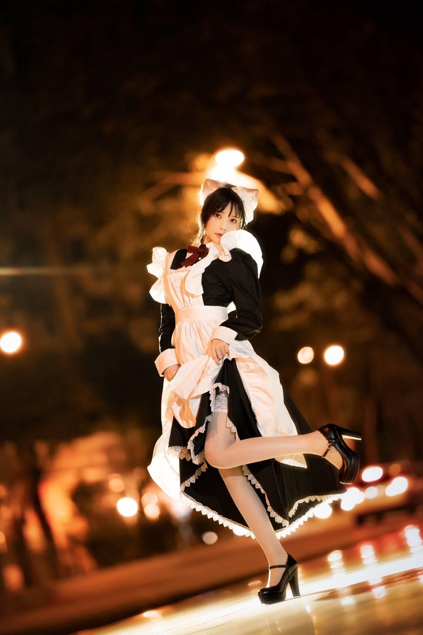 桜桃喵 – NO.111 长裙妹抖（夜）[19P]插图4