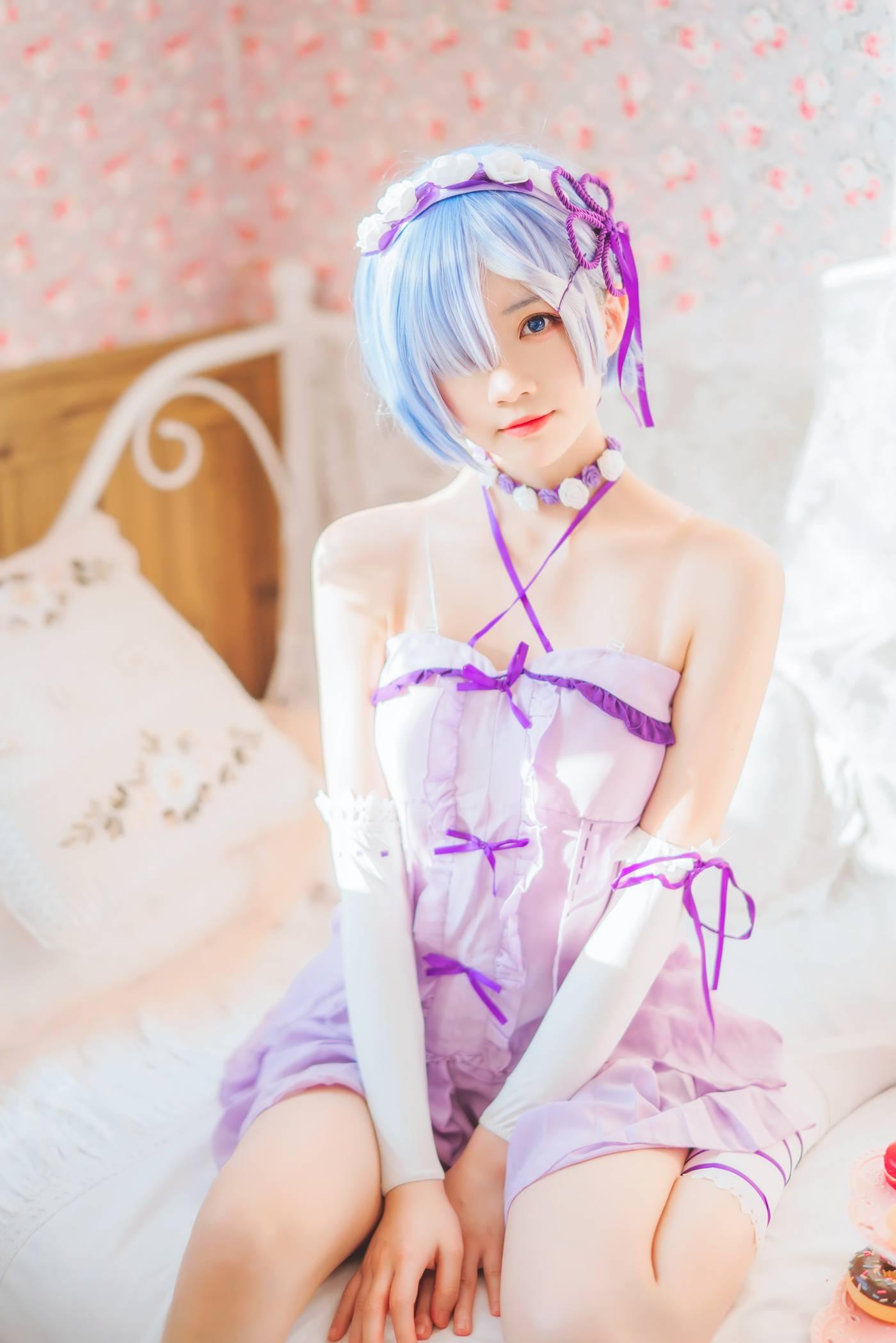 桜桃喵 – NO.85 蕾姆小睡裙 [40P]插图7