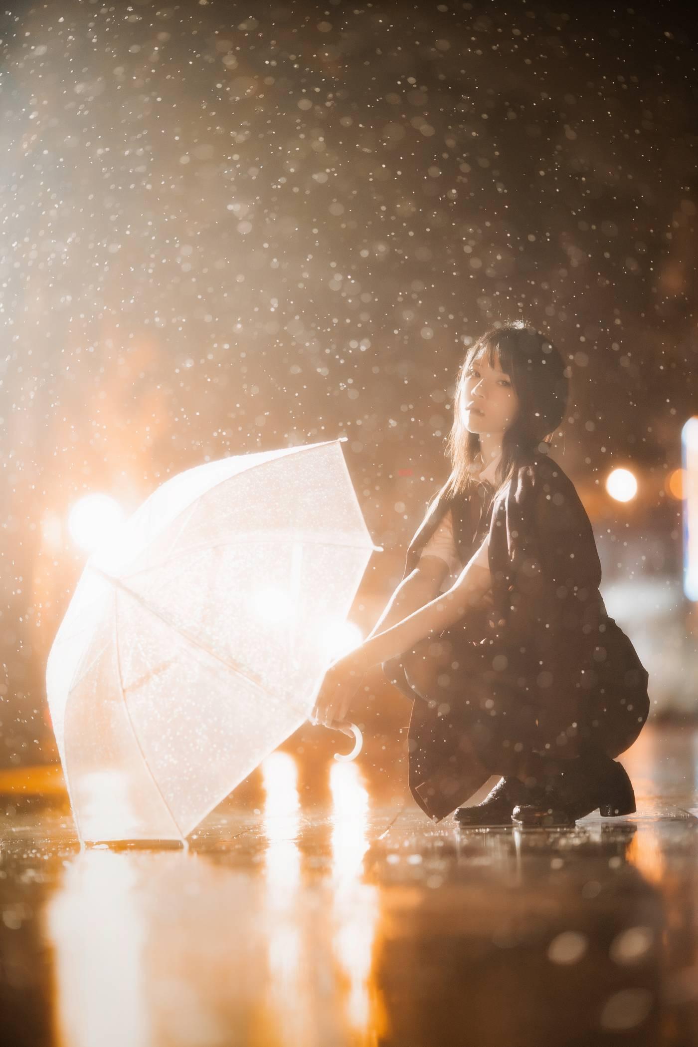 桜桃喵 – NO.60 未熟3 雨下 [43P]插图4