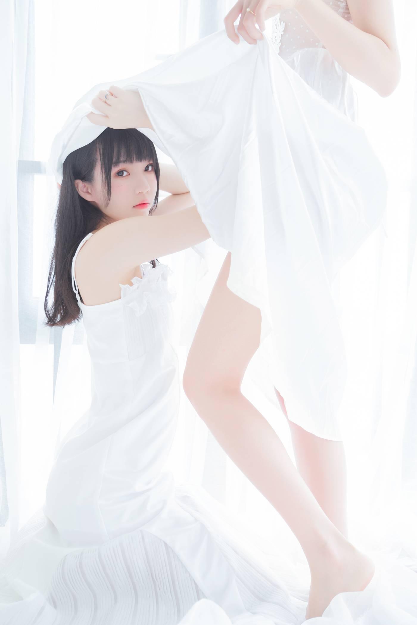 桜桃喵 – NO.47 朝(白裙×白裙) [58P]插图4