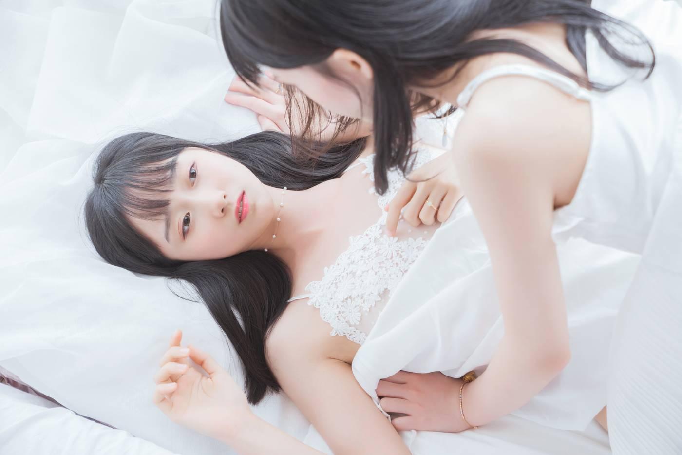 桜桃喵 – NO.47 朝(白裙×白裙) [58P]插图2