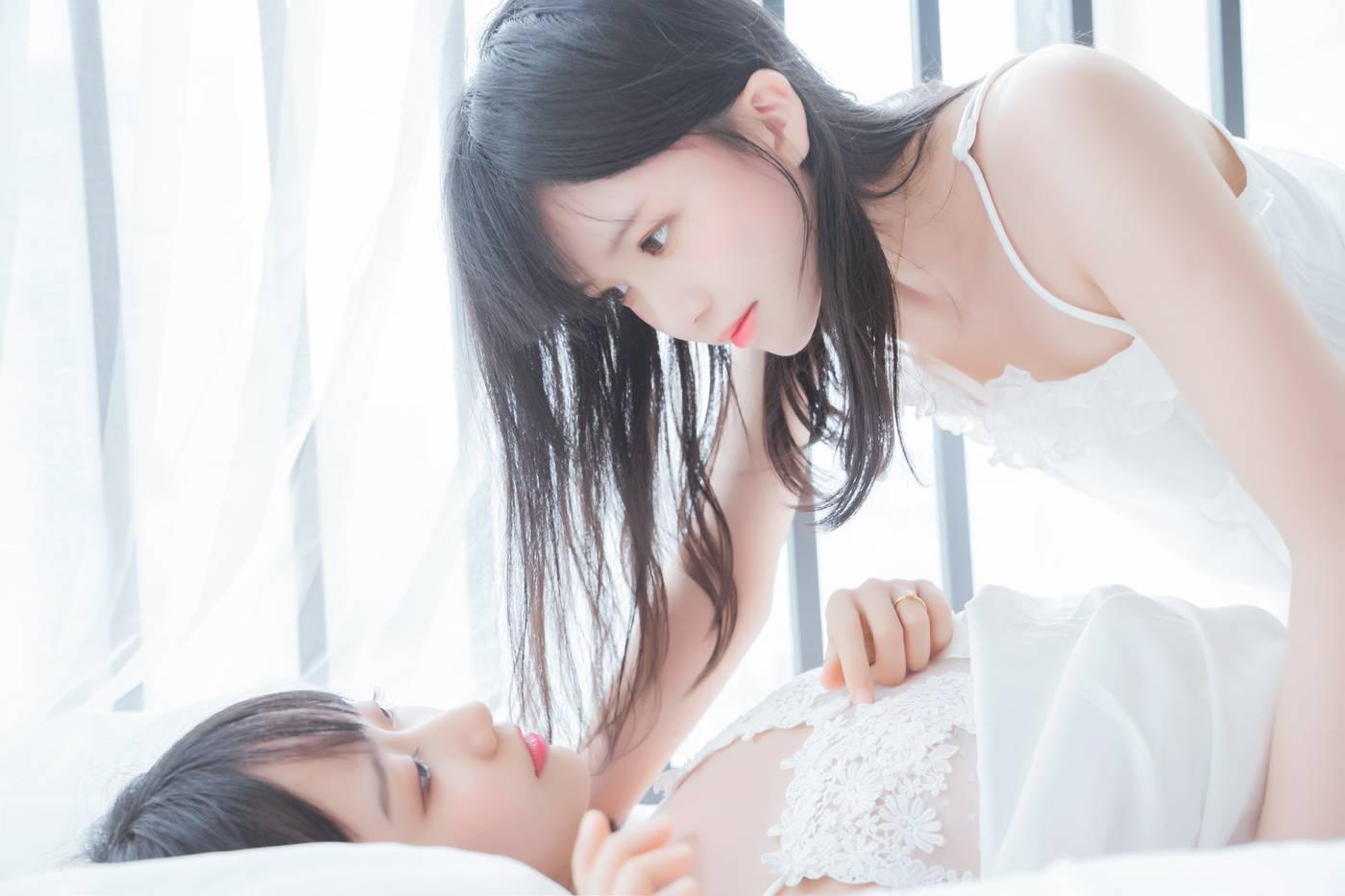 桜桃喵 – NO.47 朝(白裙×白裙) [58P]插图3
