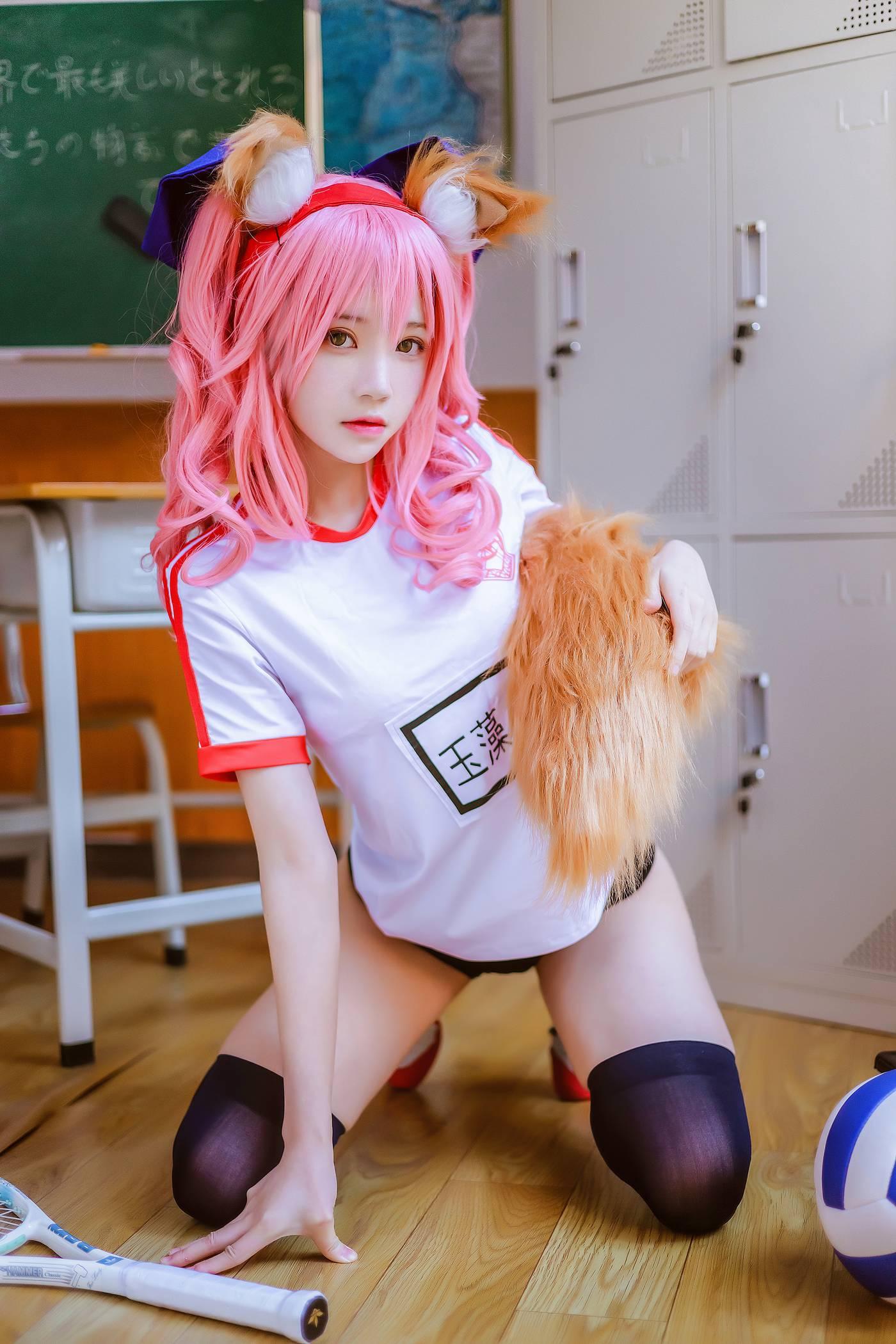 桜桃喵 – NO.104 玉藻前体操服 [31P]插图5