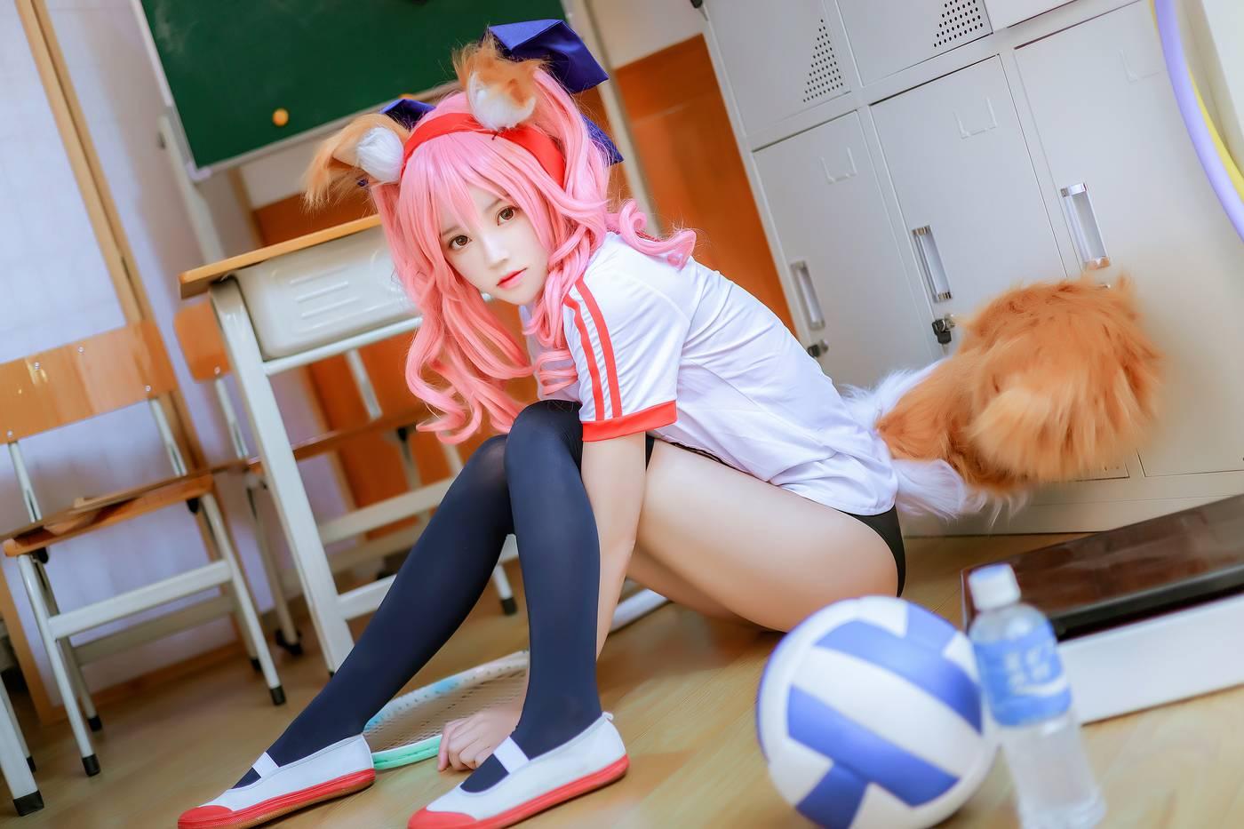 桜桃喵 – NO.104 玉藻前体操服 [31P]插图7