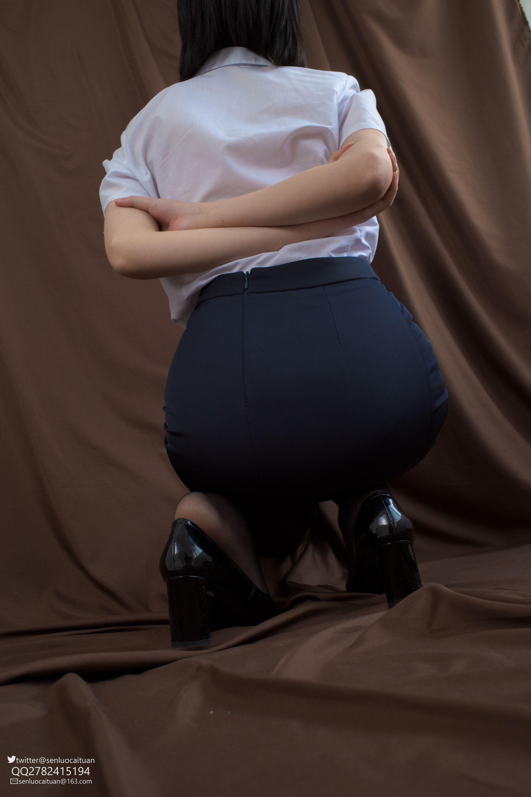 森萝财团 GG-004 匿名 ASMR 黑丝制服OL [115P]插图6