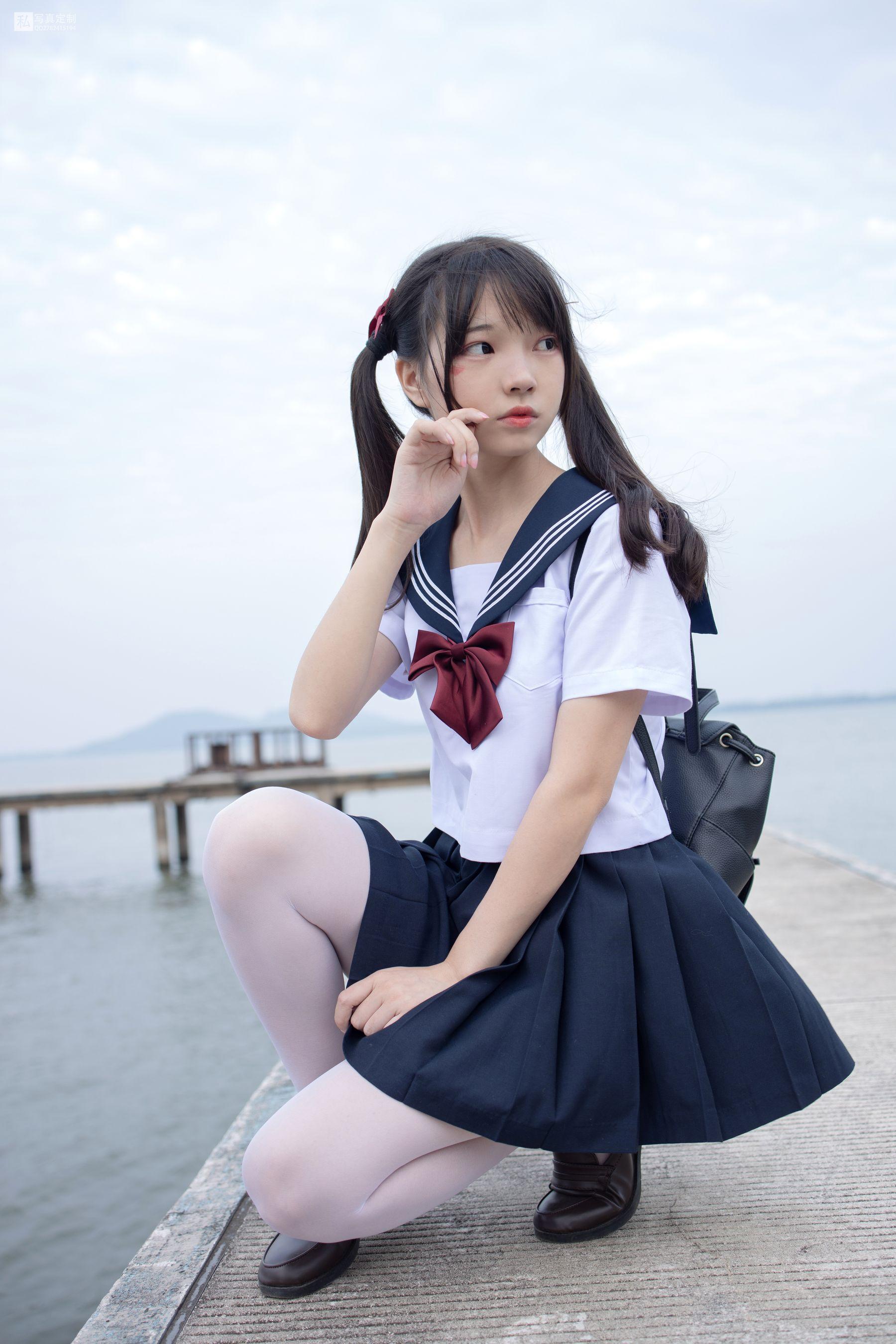 [森萝财团] JKFUN-028 默陌 15D白丝 抑郁湖边与绝望天台 [58P]插图1