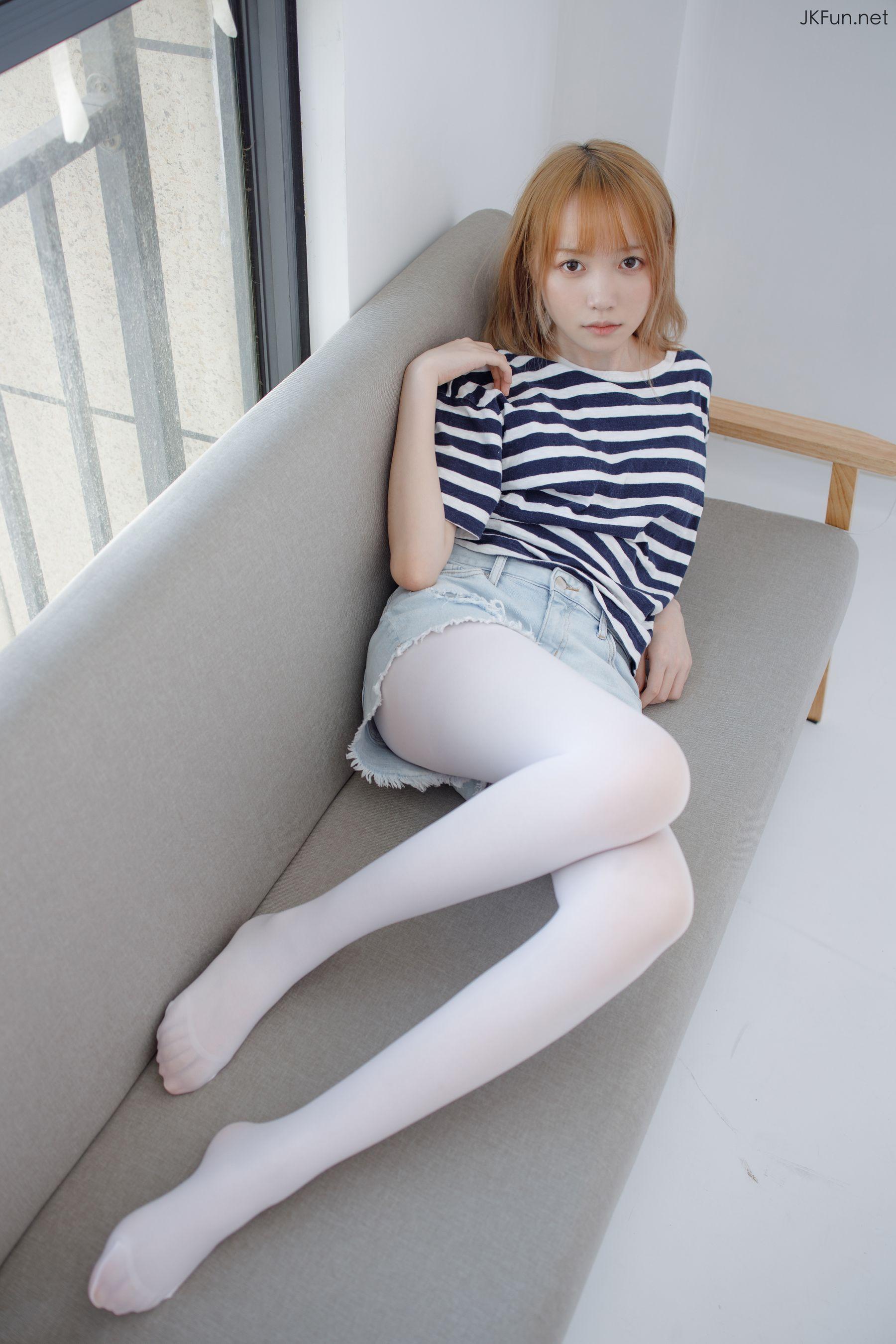 [森萝财团] JKFUN-020 Aika 80D白丝牛仔热裤 [98P]插图6
