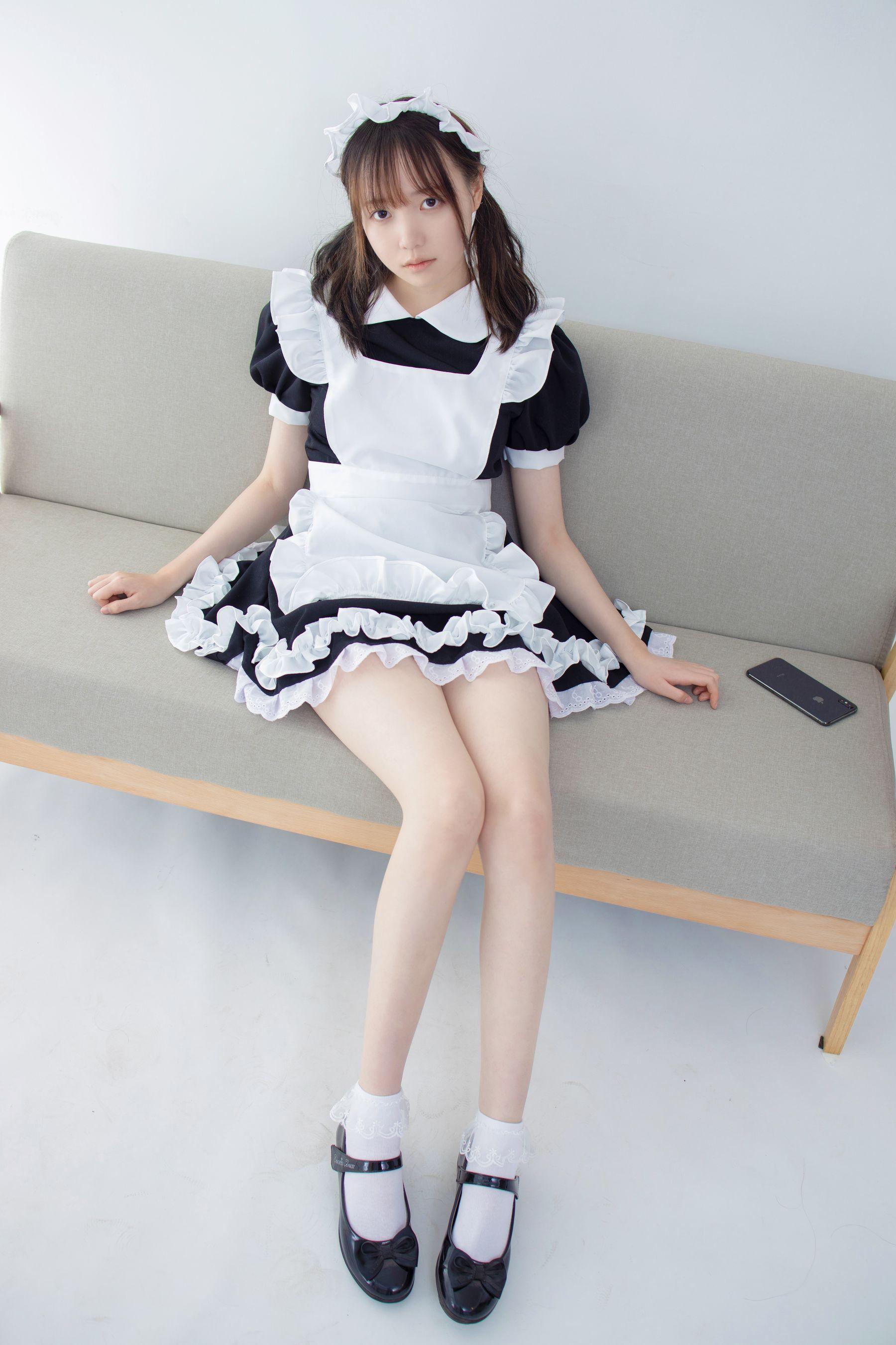 [森萝财团] JKFUN-051 Aika 百圆定制2-2 蕾丝花边短袜女仆 [32P]插图6