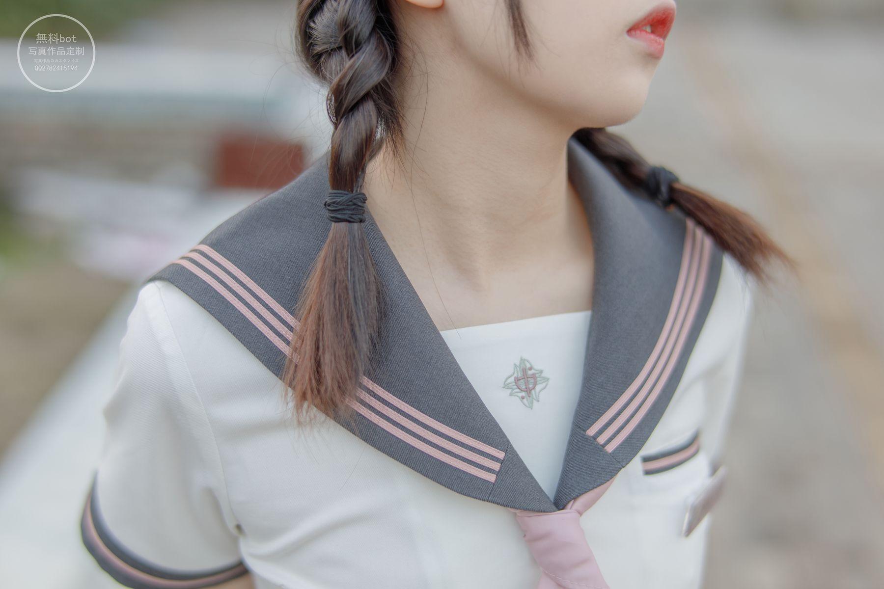森萝财团写真 有料 NO.006 依依 户外白丝JK制服 [90P]插图6
