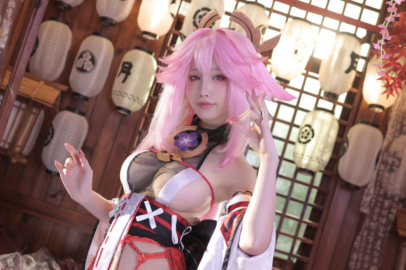 水淼aqua NO.130 新八重神子 [92P]插图4