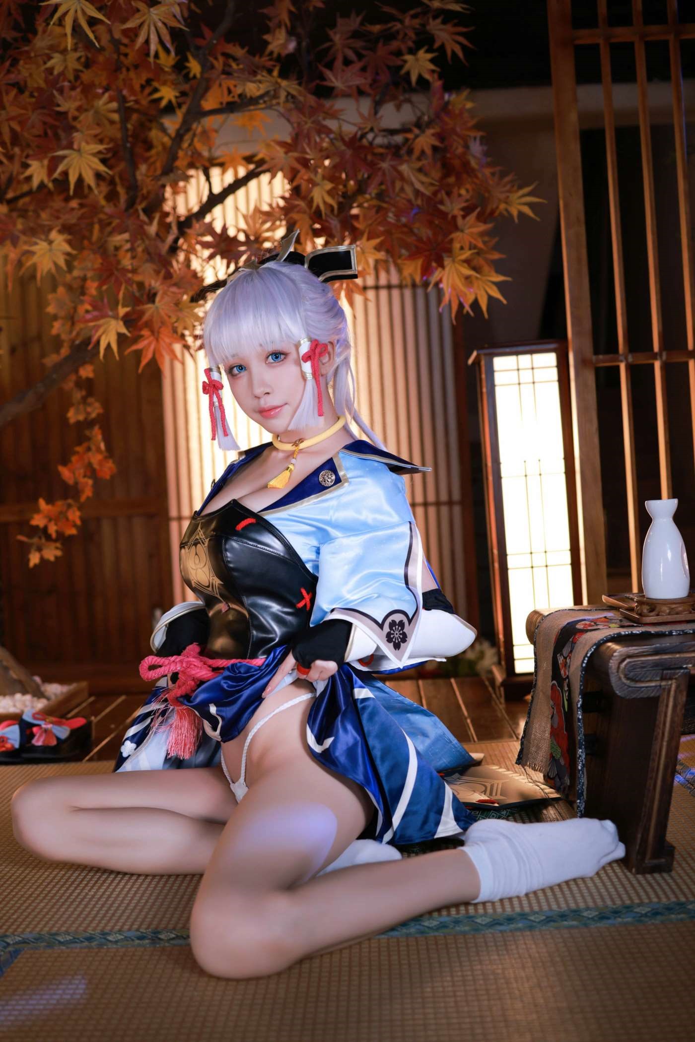 水淼aqua NO.121 Fantia 2021年11月-2022年10月套图合集(25套) [2021-11-28] 神里绫华[57P]插图3