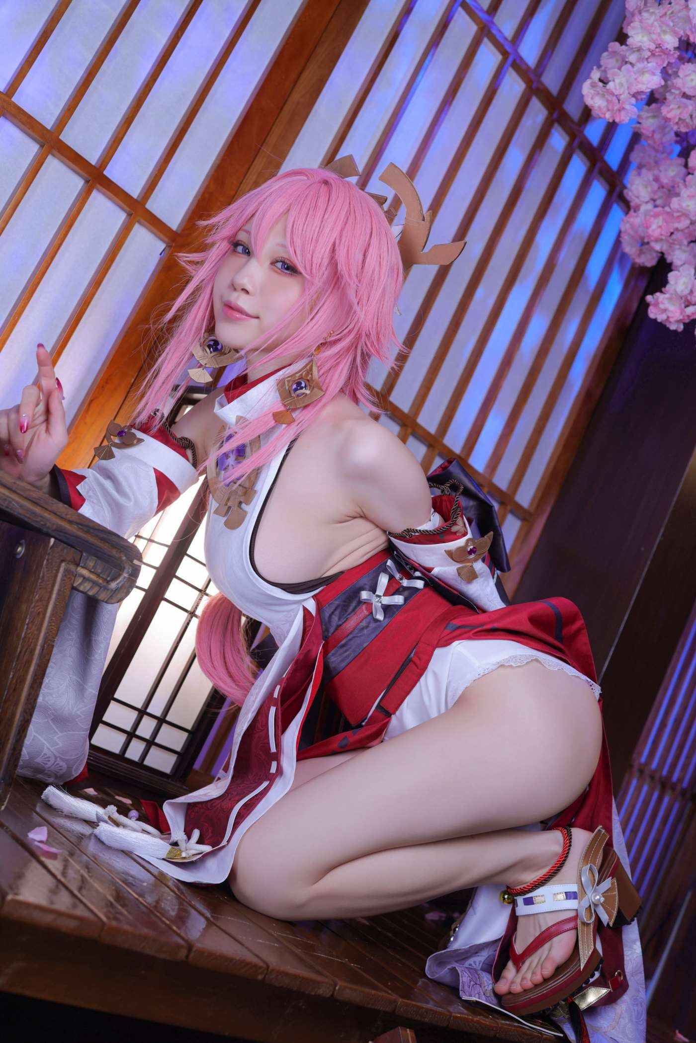 水淼aqua NO.121 Fantia 2021年11月-2022年10月套图合集(25套) [2021-12-31] ?八重神子?（Part1）[32P]插图1