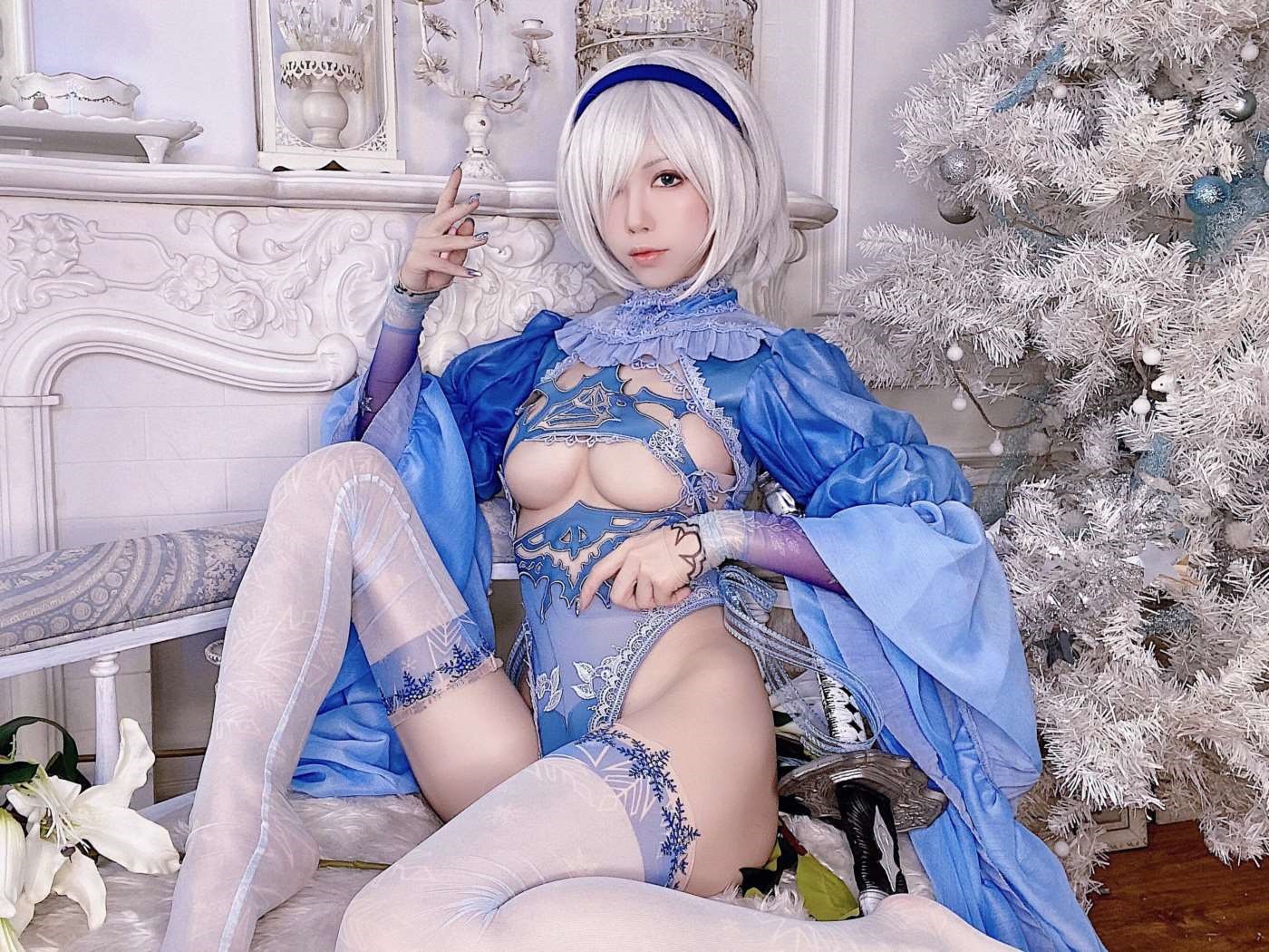 水淼aqua NO.121 Fantia 2021年11月-2022年10月套图合集(25套) [2021-12-18] ❄️Xmas 2b❄️[24P]插图3