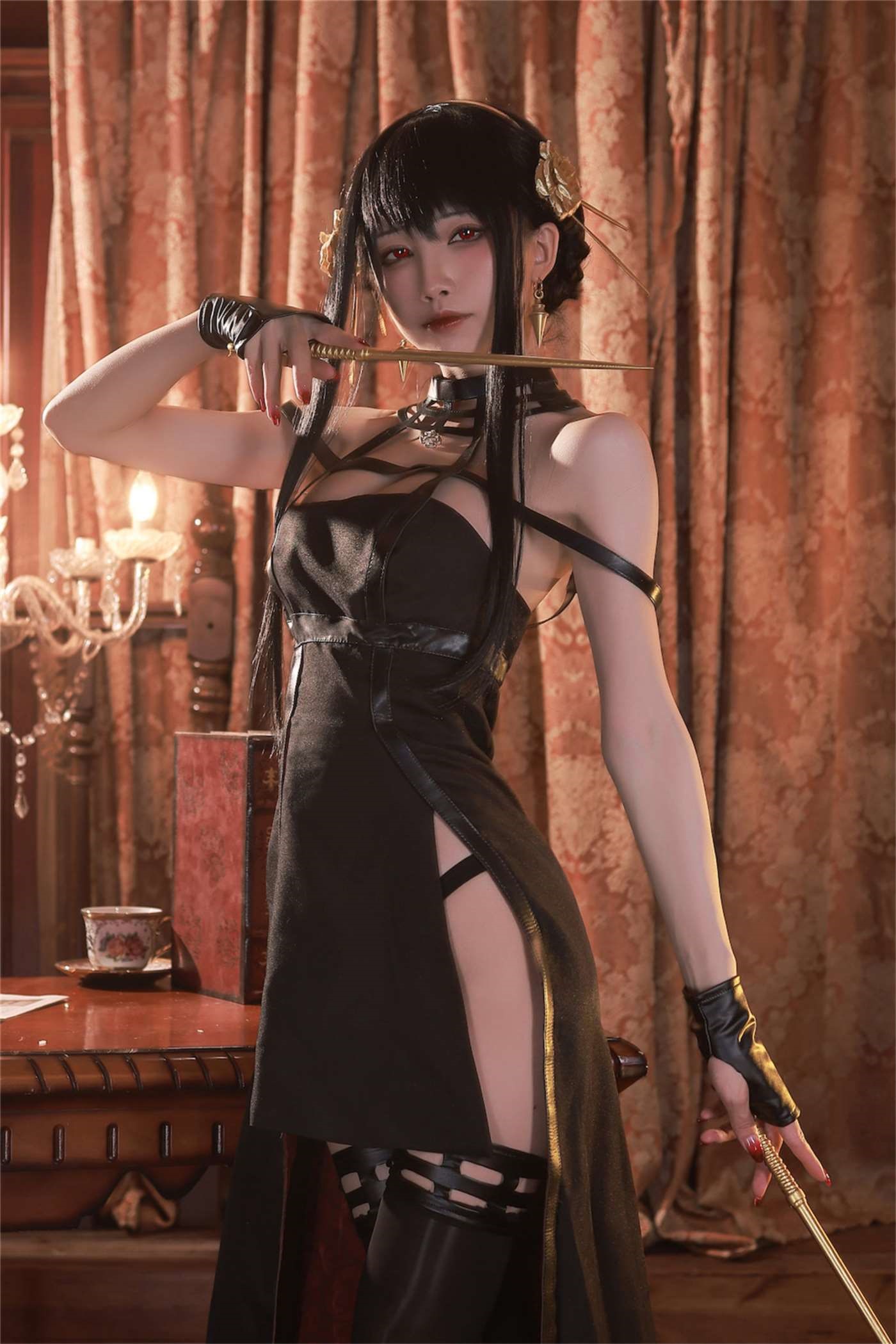 水淼aqua NO.119 约尔-黑礼服 [63P]插图6
