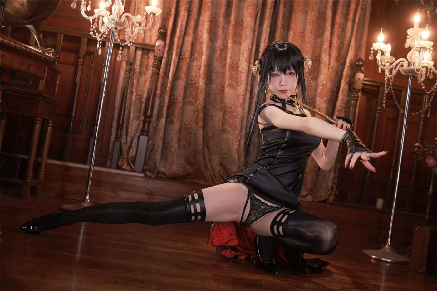 水淼aqua NO.119 约尔-黑礼服 [63P]插图9