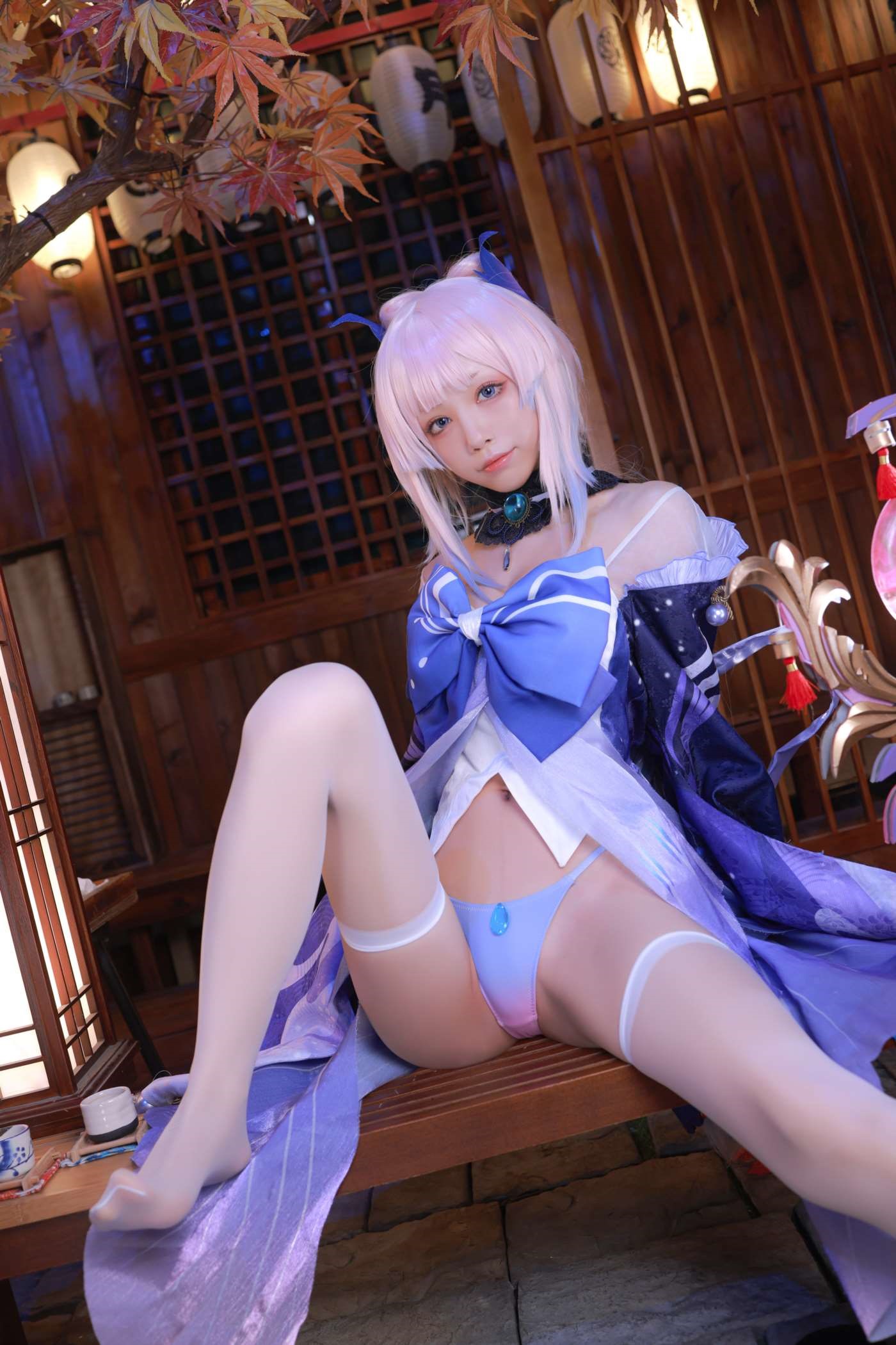 水淼aqua NO.121 Fantia 2021年11月-2022年10月套图合集(25套) [2022-01-31] 珊瑚宮心海（part1）[32P]插图