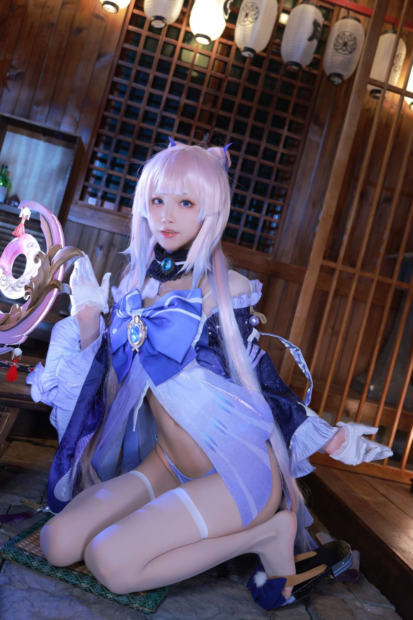 水淼aqua NO.121 Fantia 2021年11月-2022年10月套图合集(25套) [2022-01-31] 珊瑚宮心海（part1）[32P]插图6